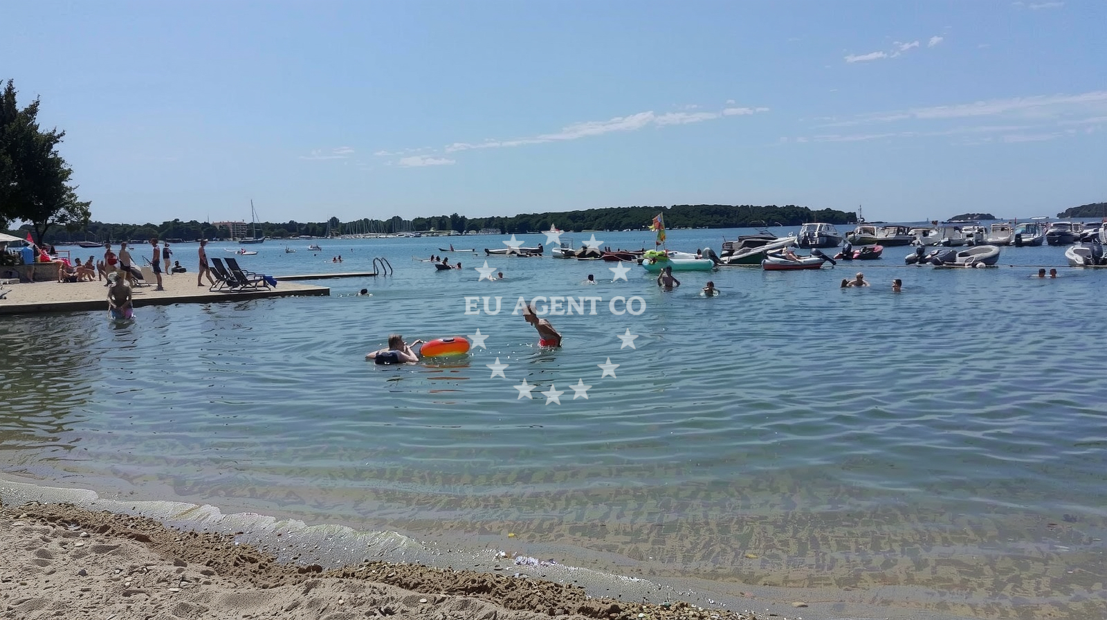 Additional view of Vala beach in Bijela uvala, Poreč