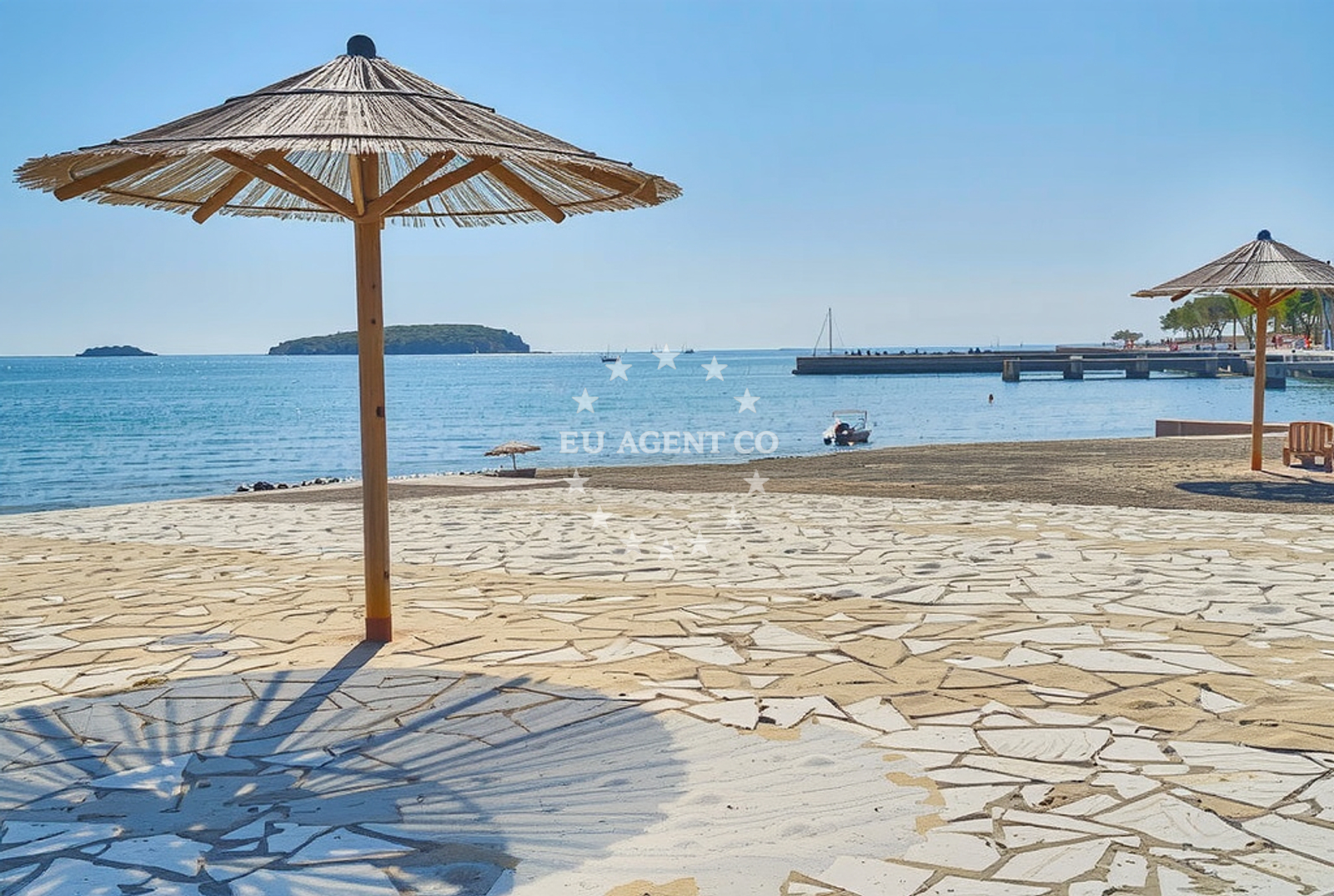 Additional view of Vala beach in Bijela uvala, Poreč