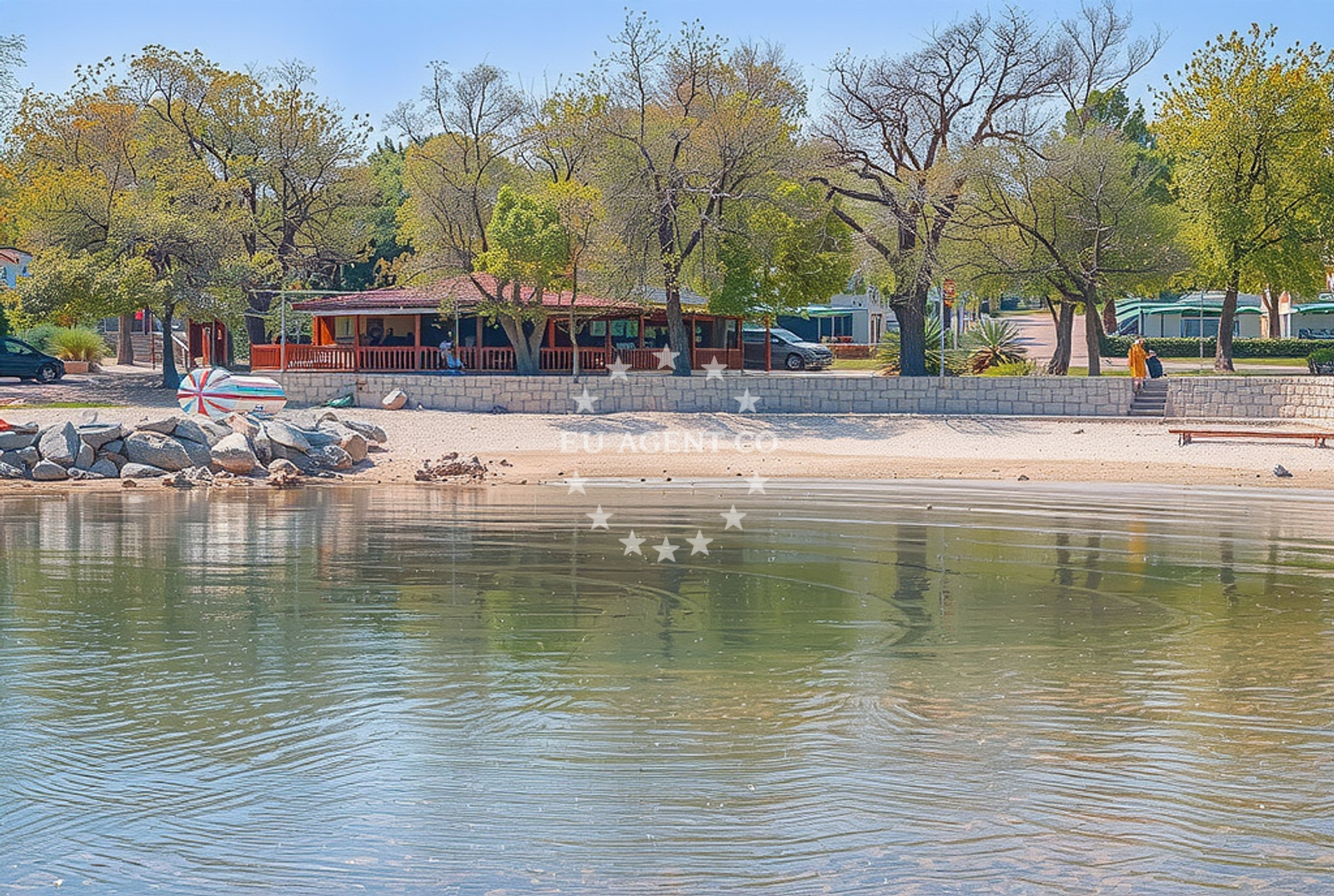 Additional view of Vala beach in Bijela uvala, Poreč