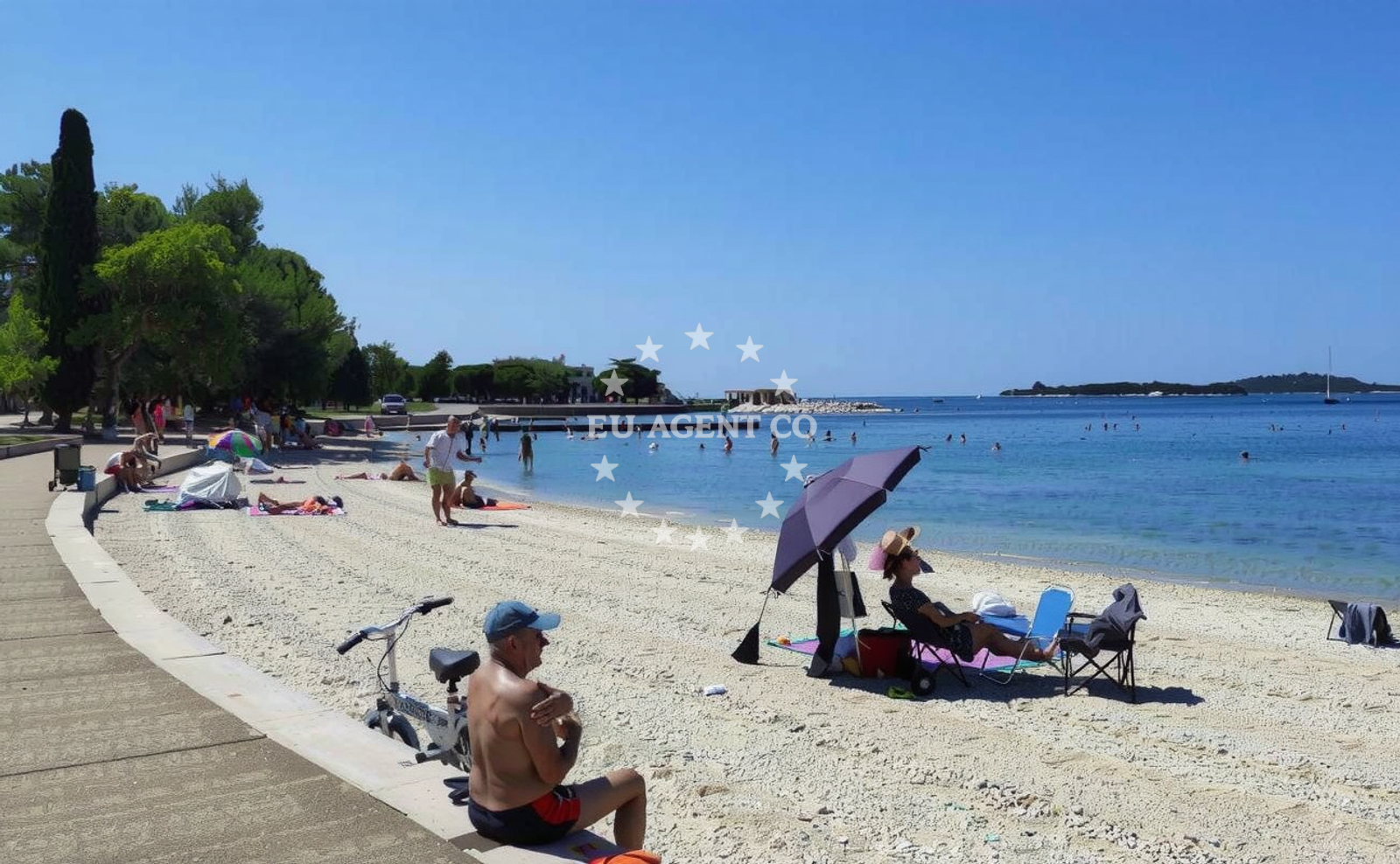 Additional view of Valbandon beach in 116 Fažanska cesta, Fažana