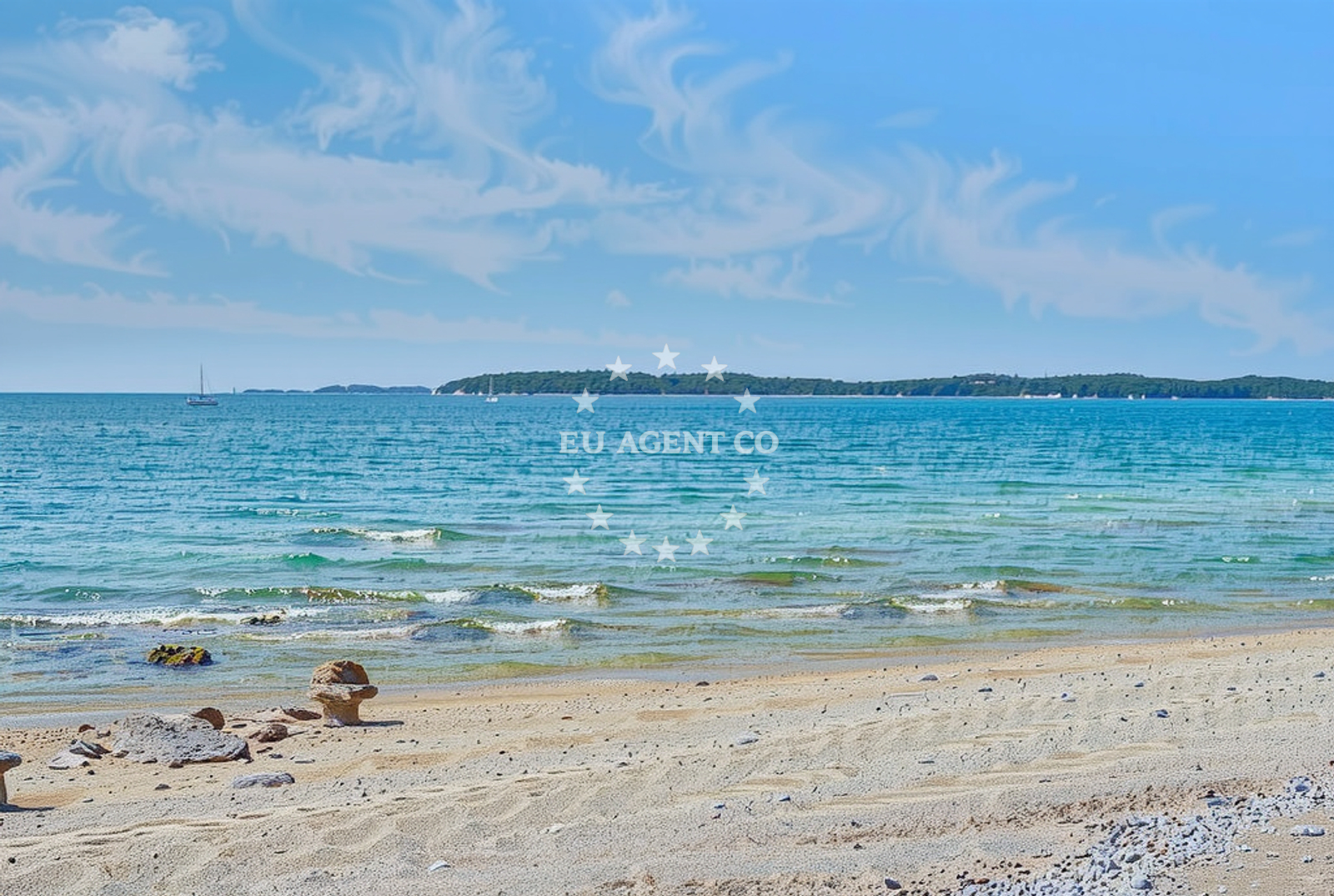 Overview of Valbandon: beaches and coves (5) in Valbandon