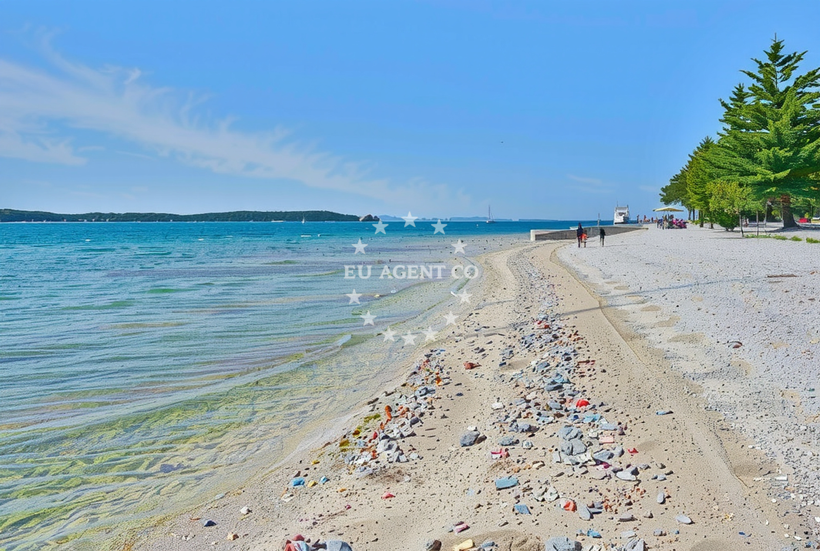 Sea and coastal view of Valbandon, Valbandon in Valbandon