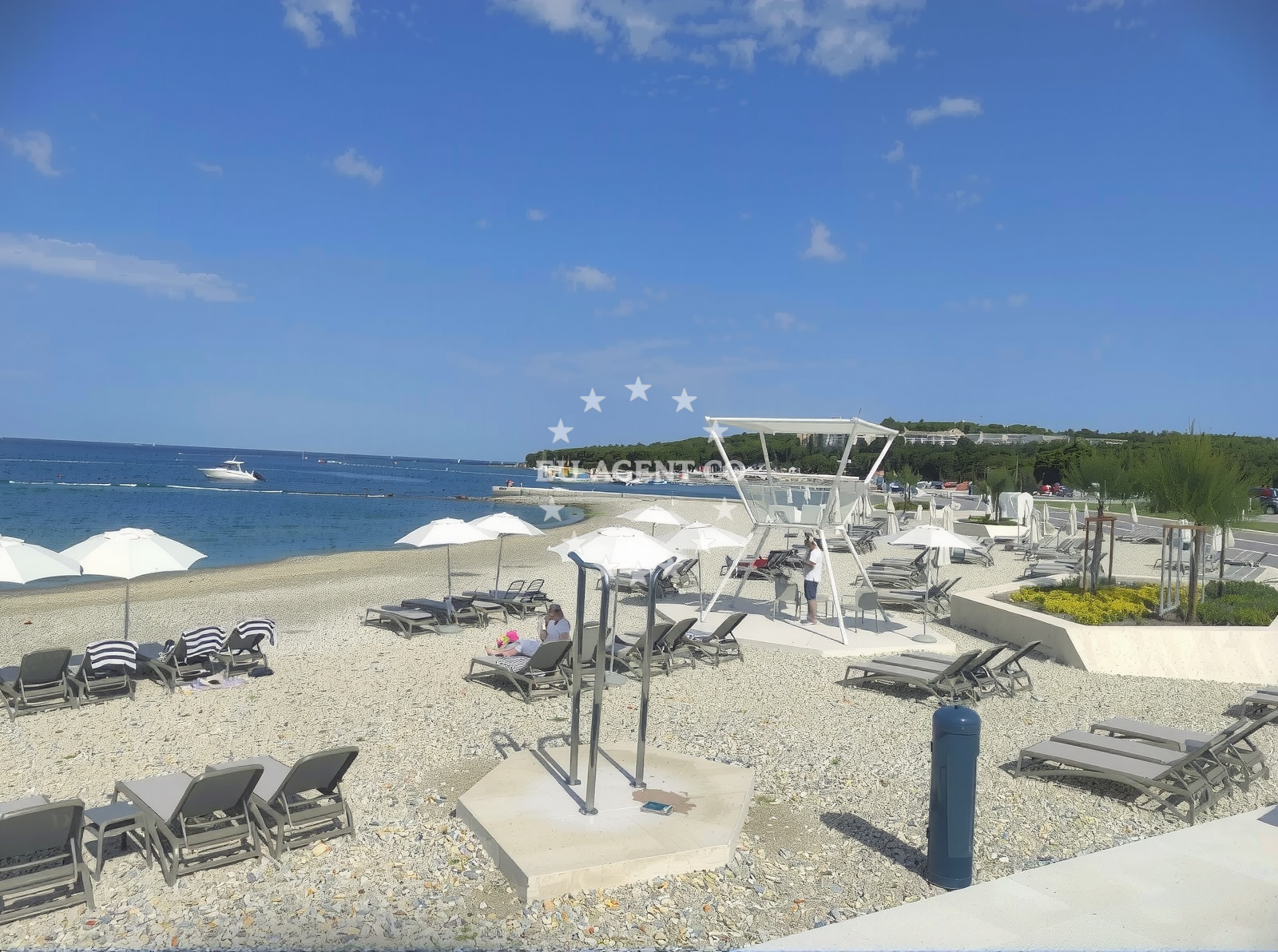 Sea and coastal view of Valdaliso Beach in Valsavie 11, Rovinj