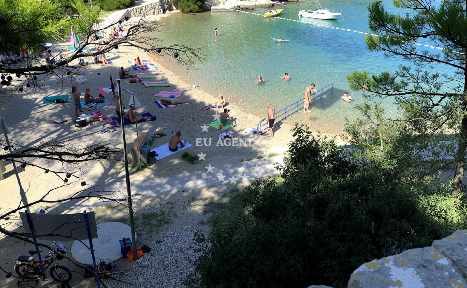 Additional view of Valdarke beach in Gravot 22, Mali Lošinj, Mali Lošinj