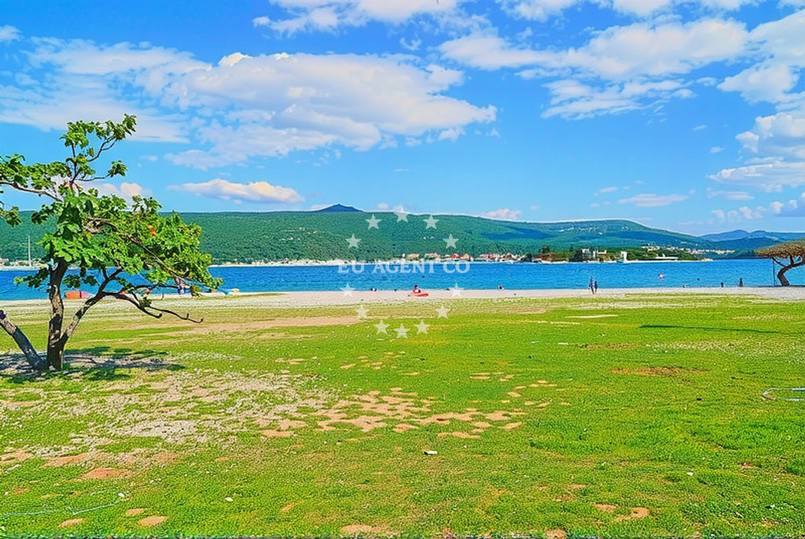 Beach facilities and surroundings at Valdižun, Kornić (Krk) in Valdižun