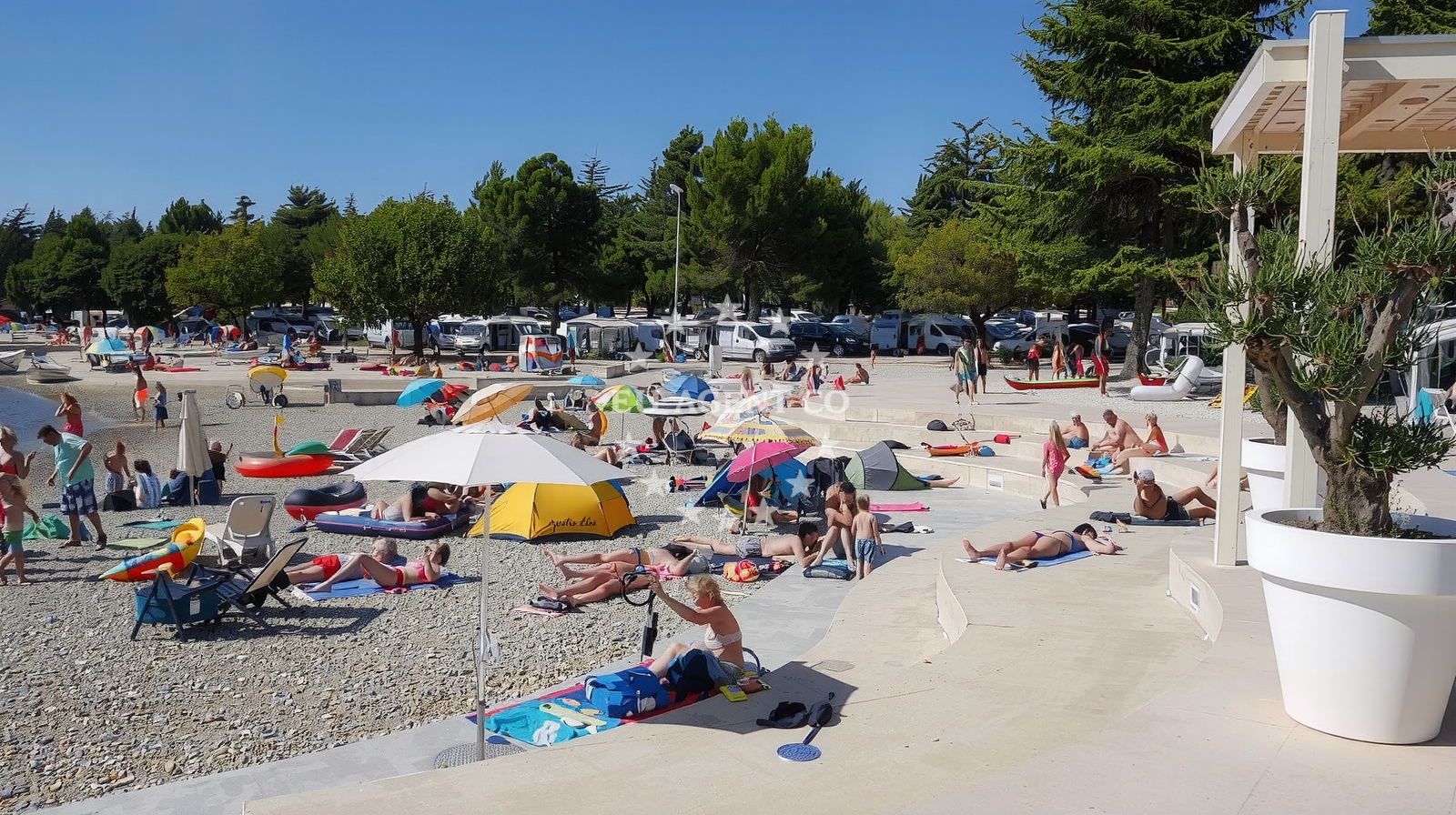 Additional view of Valkanela beach in Valkanela 6, Funtana
