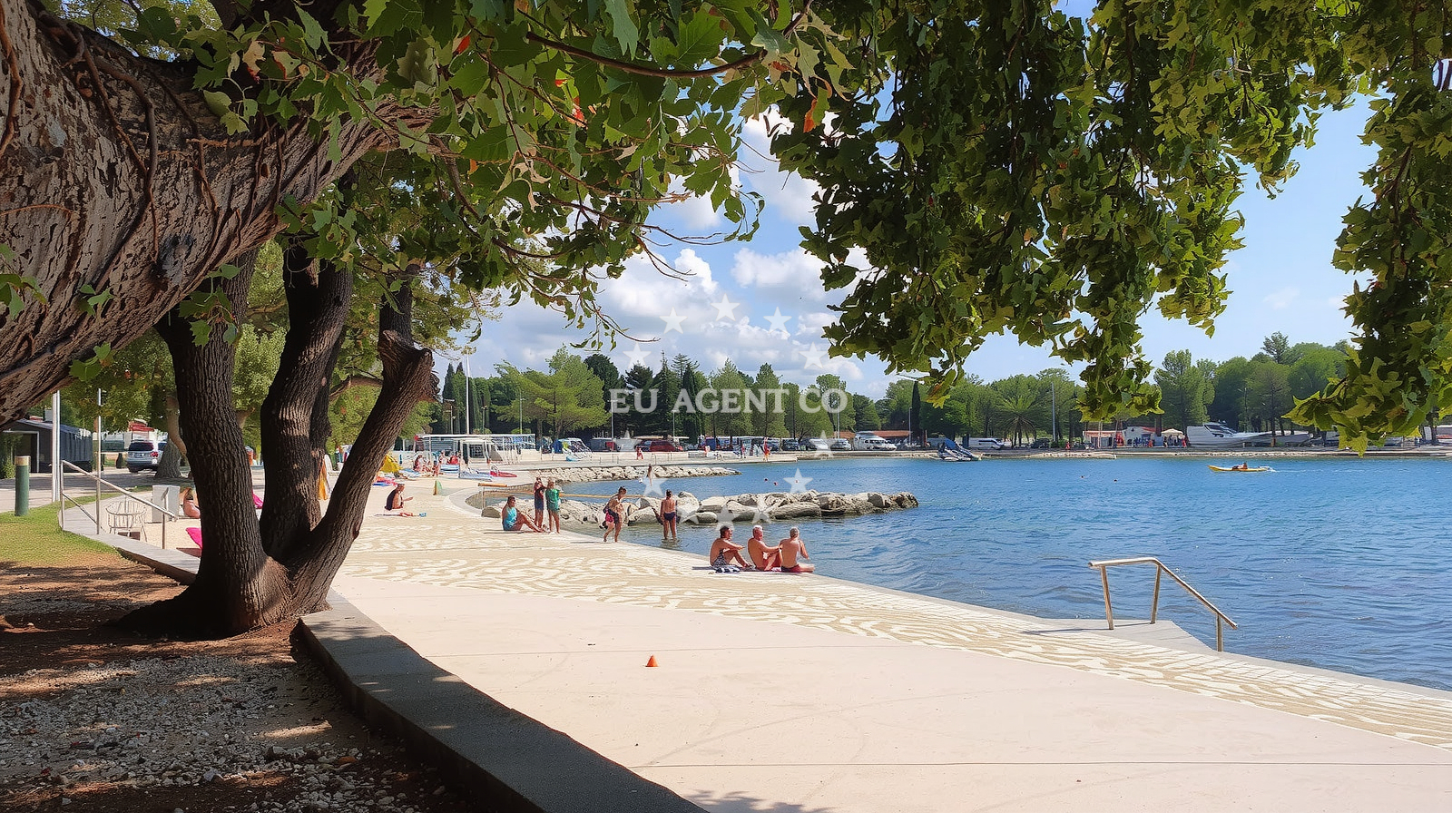 Additional view of Valkanela beach in Valkanela 6, Funtana