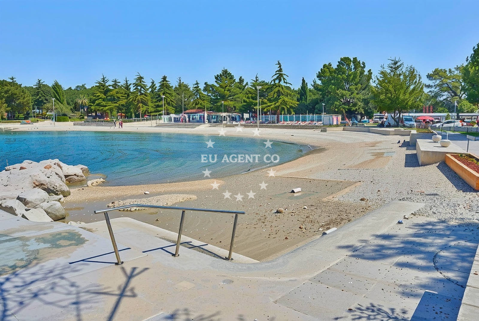 Additional view of Valkanela beach in Valkanela 6, Funtana