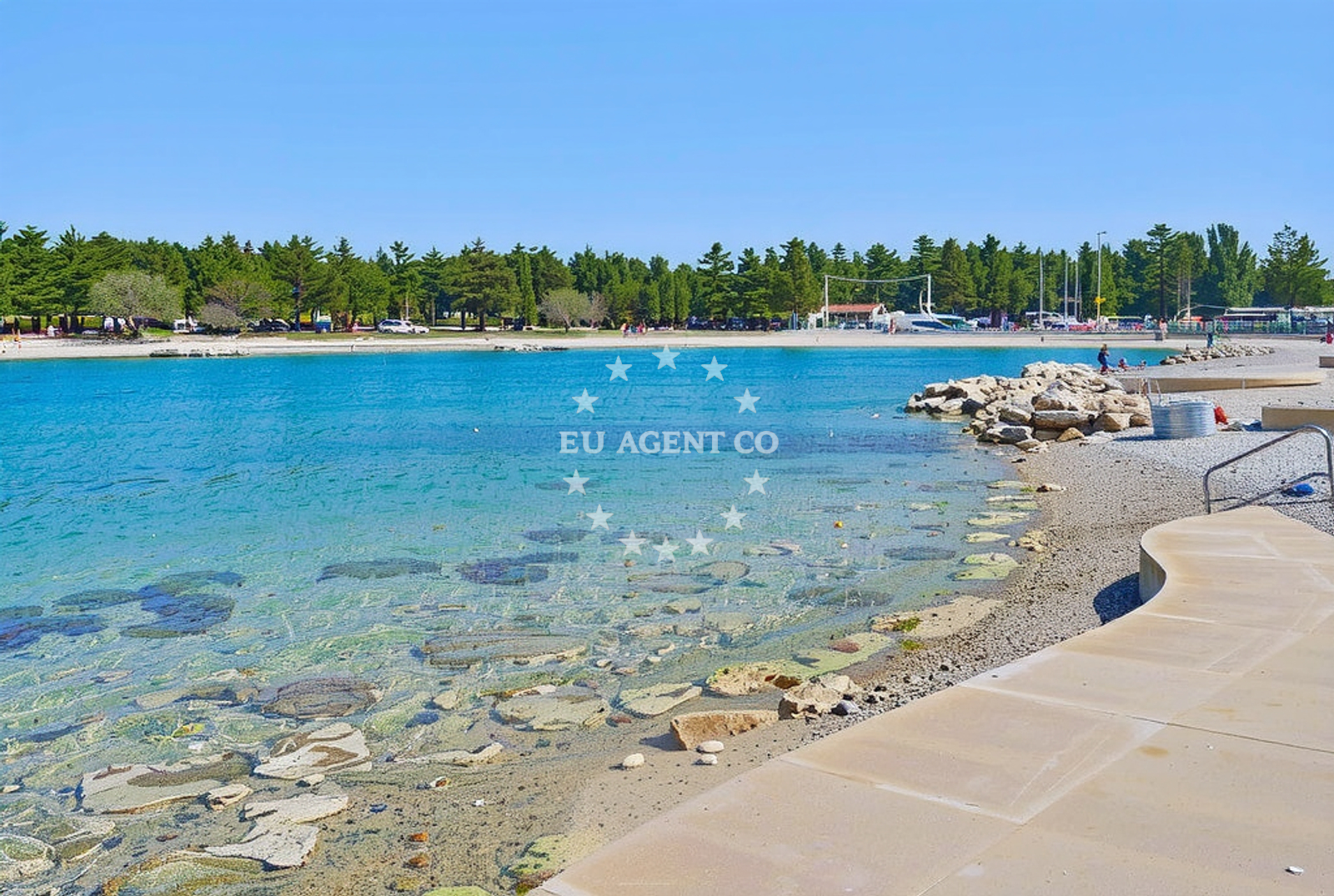 Additional view of Valkanela beach in Valkanela 6, Funtana