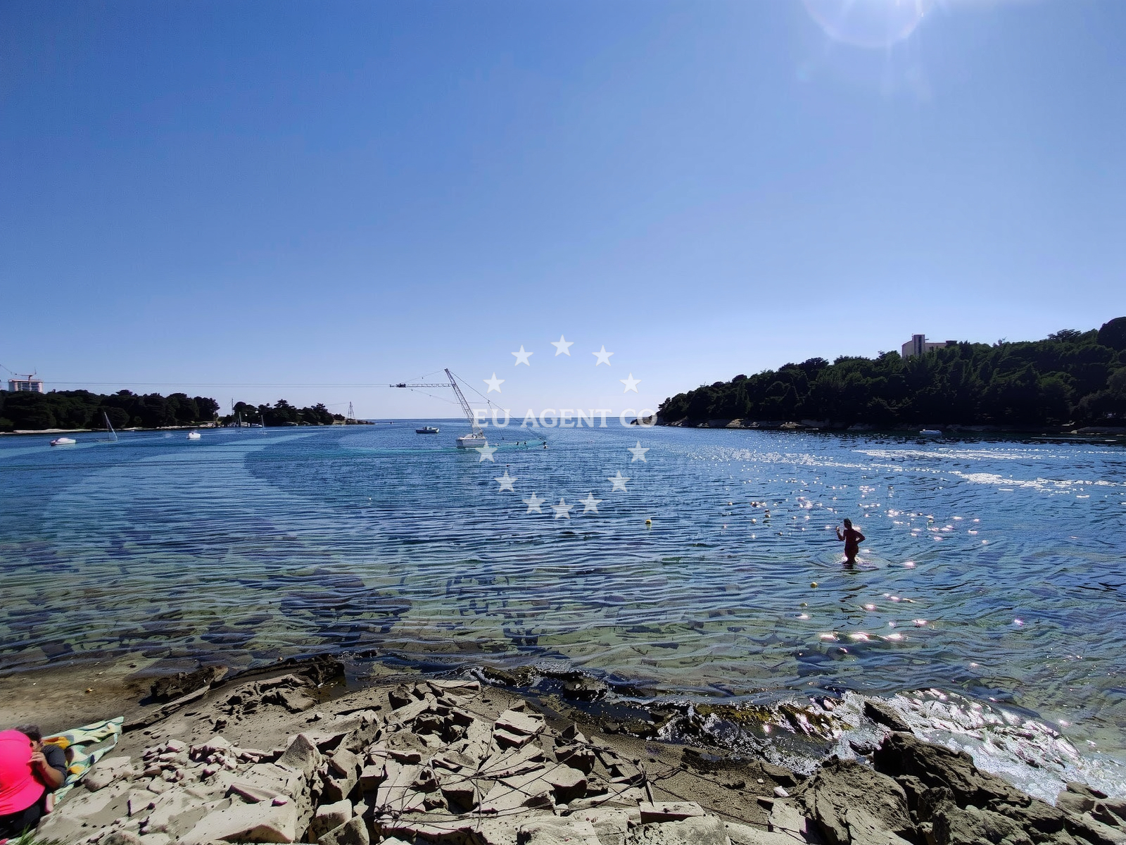 Additional view of Valovine beach in Stoja 37, Pula