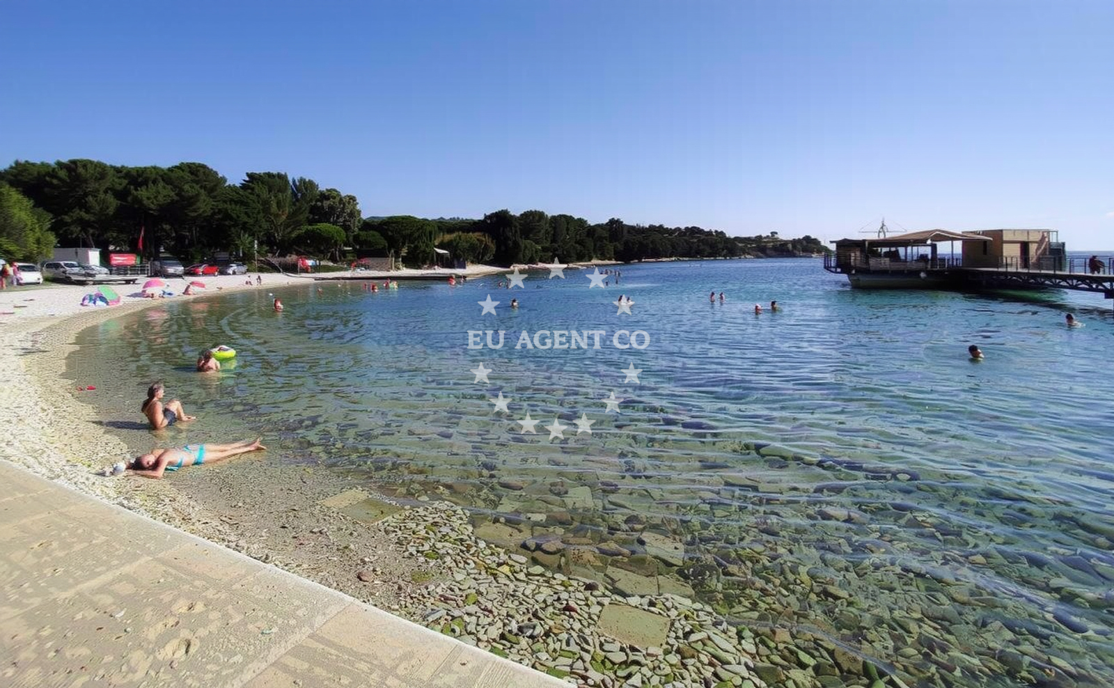 Additional view of Valovine beach in Stoja 37, Pula