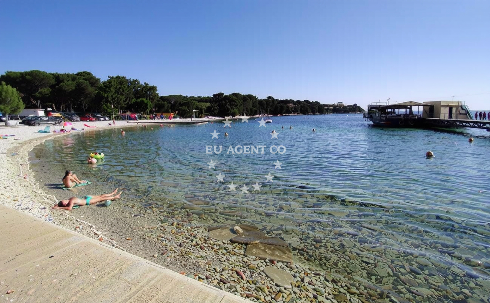 Additional view of Valovine beach in Stoja 37, Pula