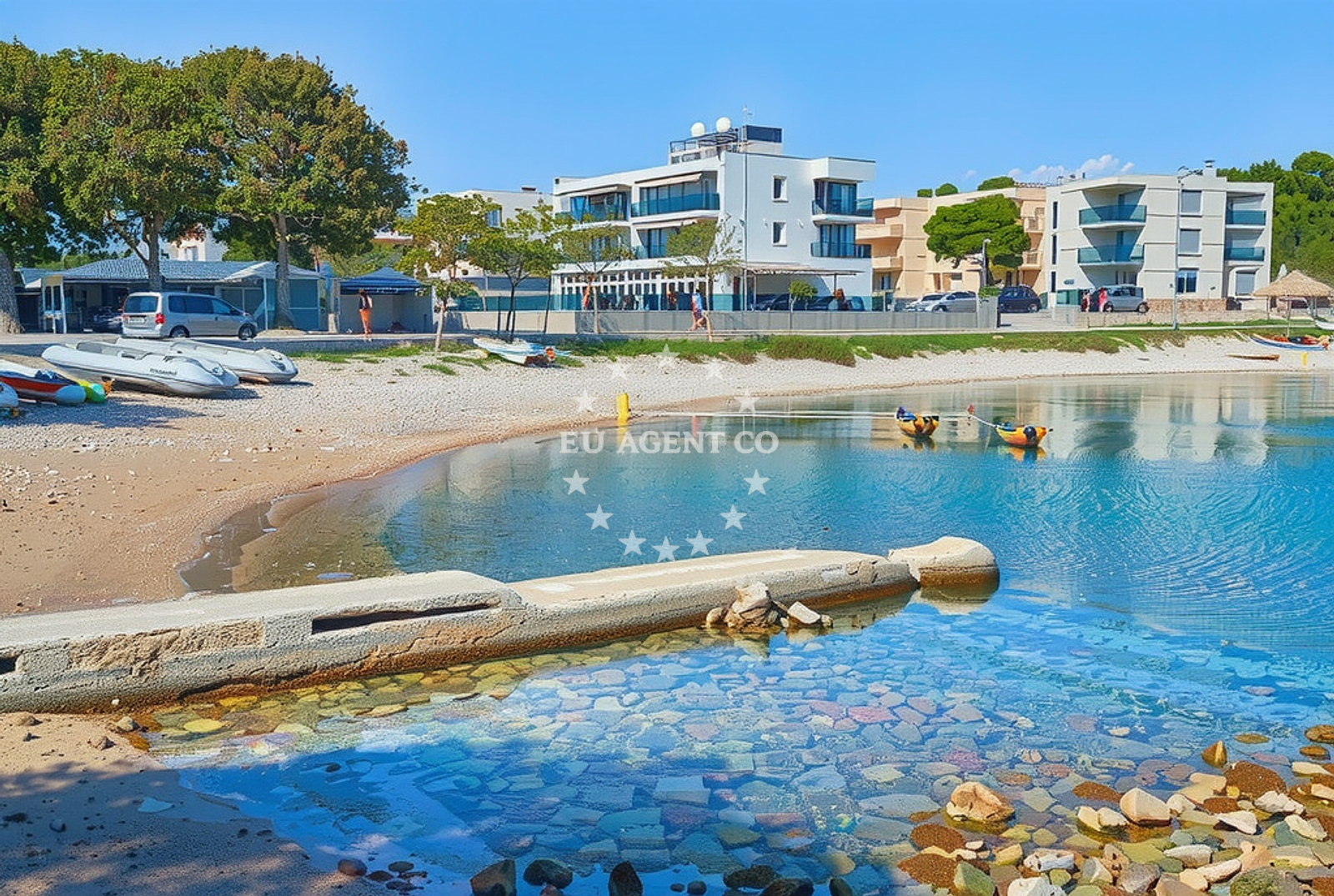 Additional view of Valovine beach in Stoja 37, Pula