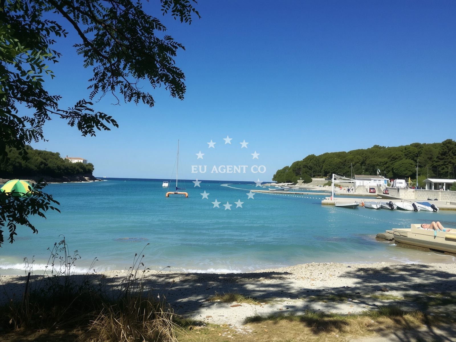 Sea and coastal view of Valsaline beach in 41 Valsaline, Pula