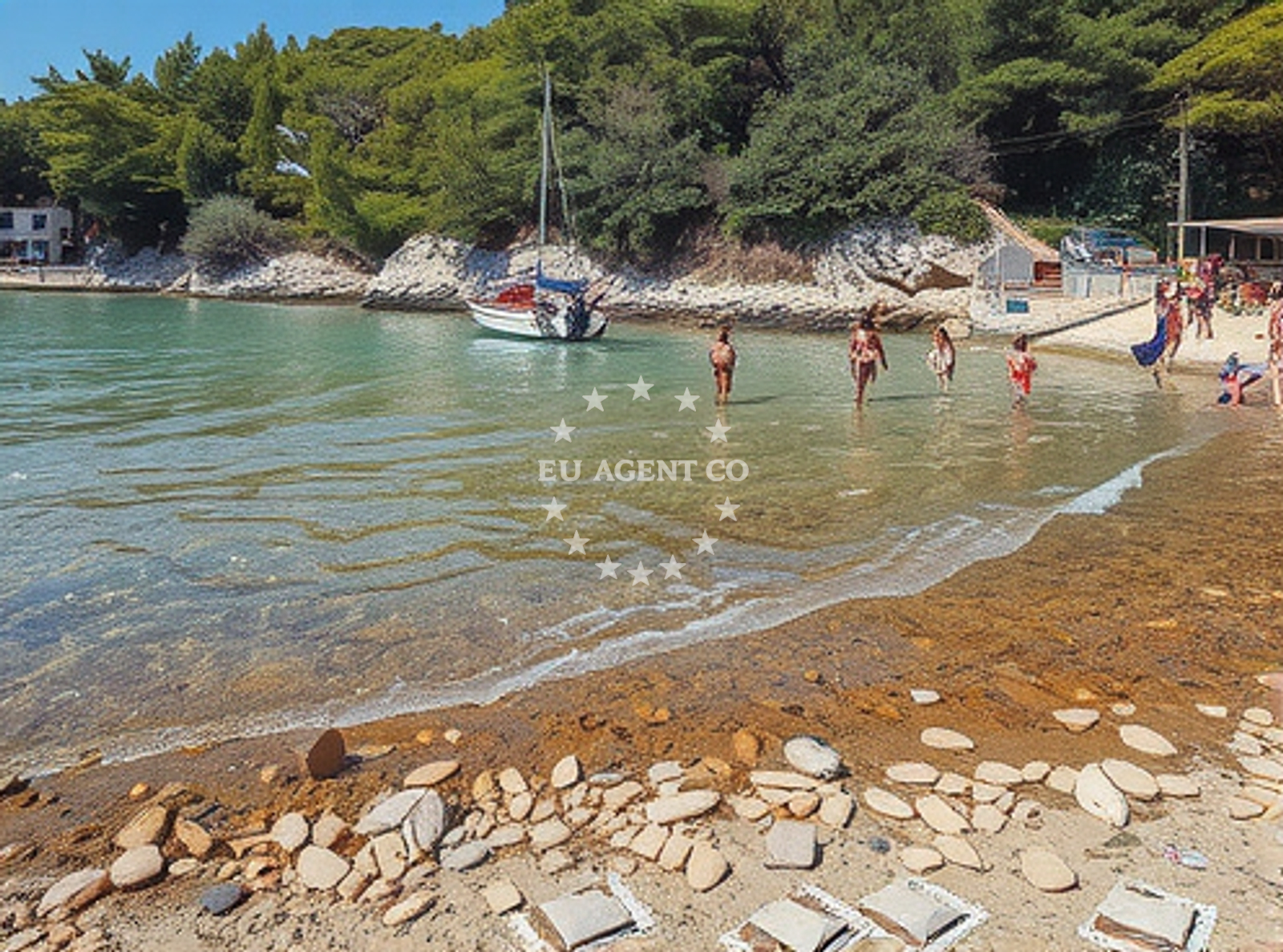Additional view of Valsika II beach in 100 Kampor, Rab