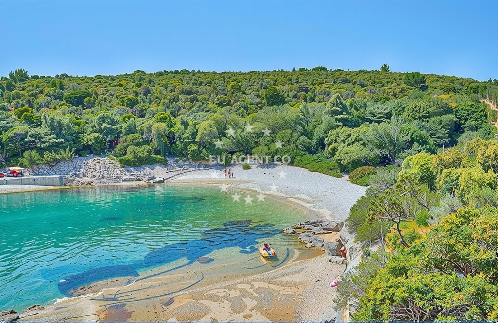Overview of Valtura: beaches and coves in Valtura