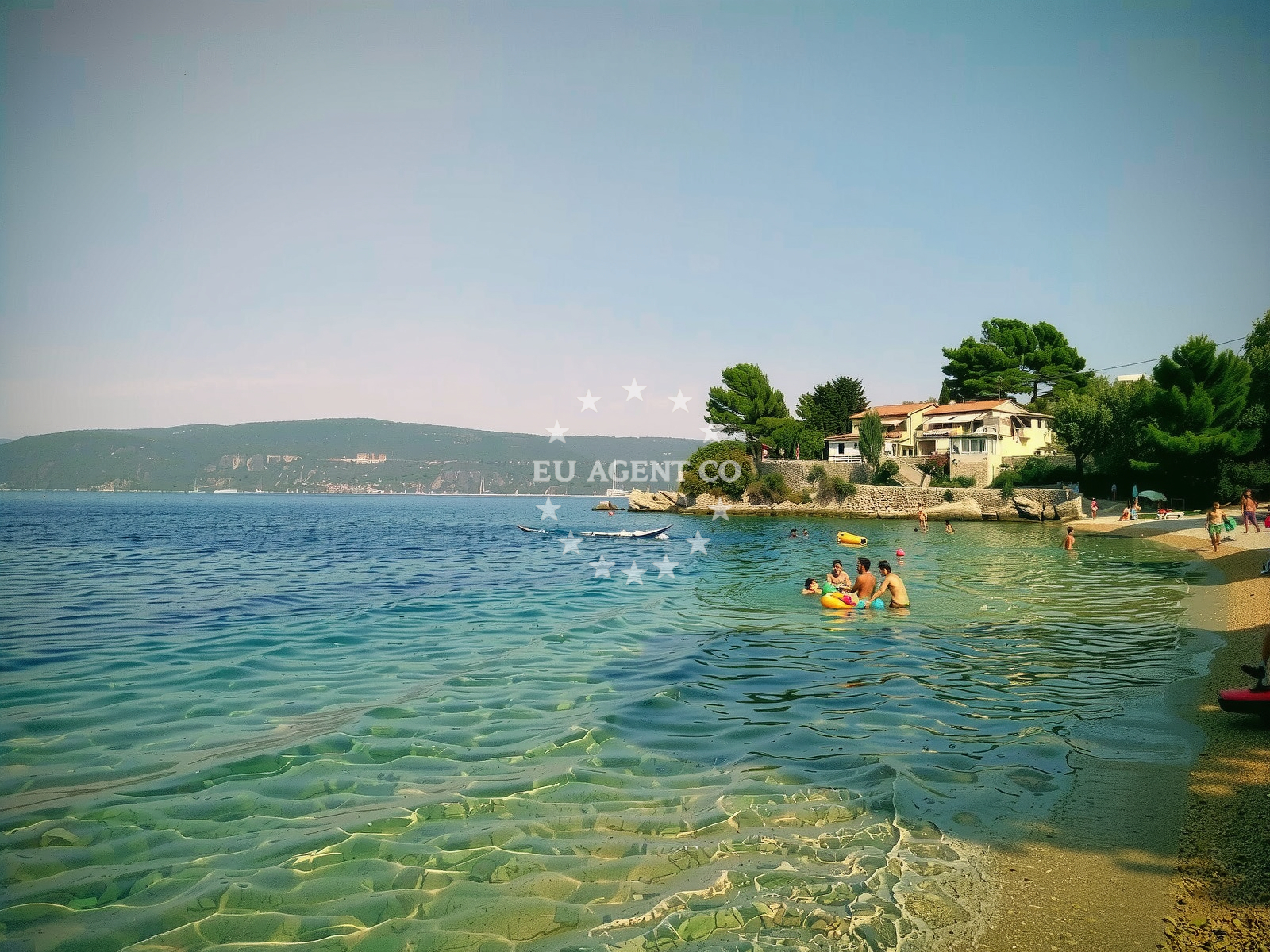 Beach facilities and surroundings at Valun beach in Valun 52 Valun, Valun