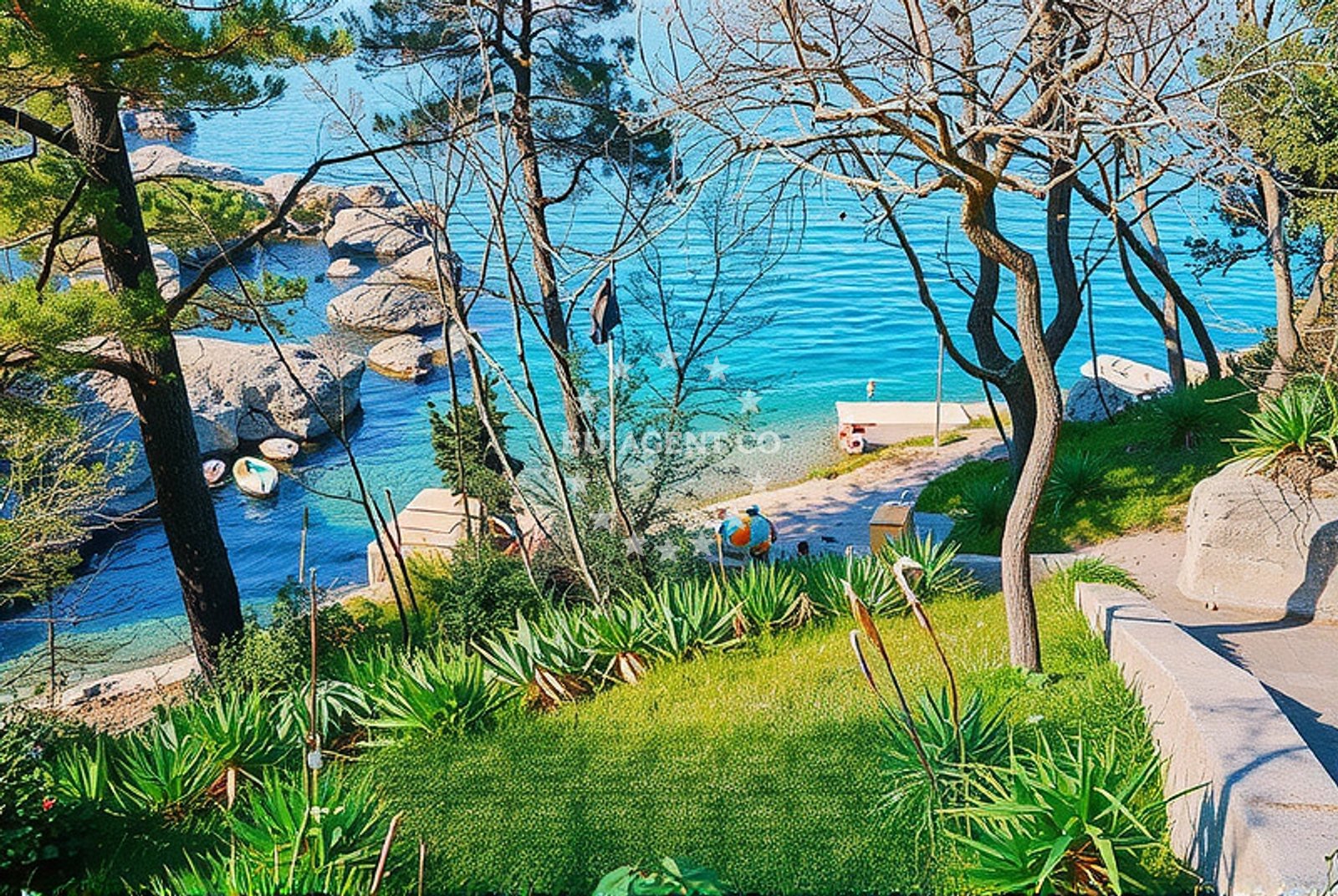 Shoreline and swimming area at Vantačići (Krk): beaches and coves (4) in Vantačići (Krk)