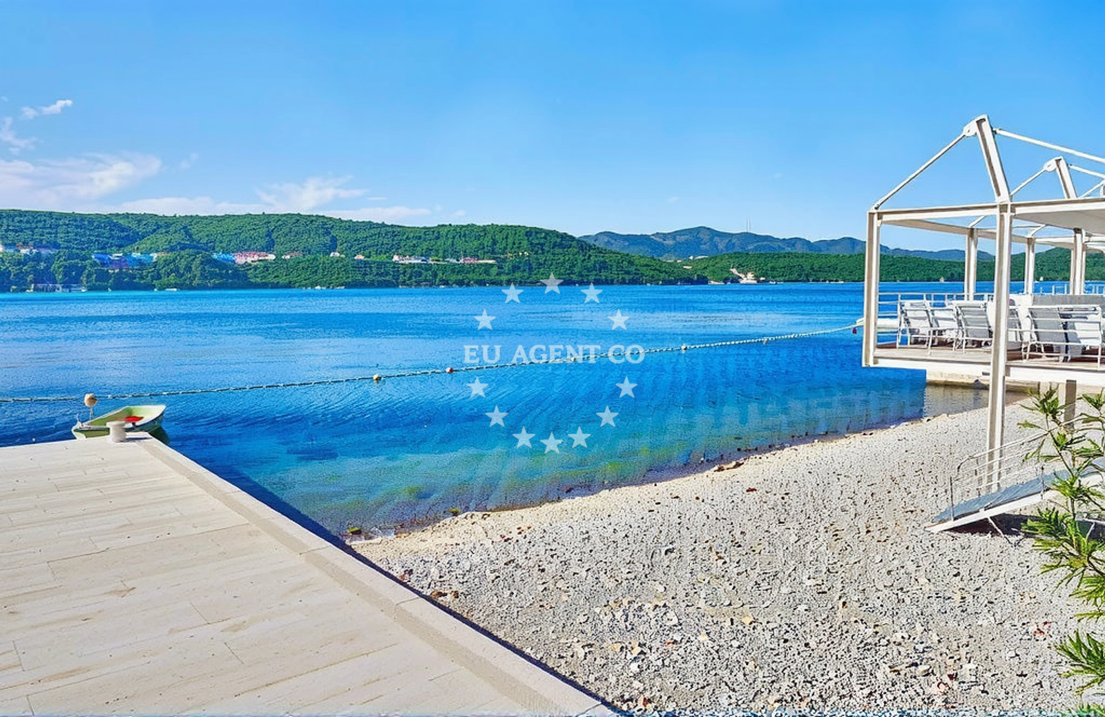 Shoreline and swimming area at Vapore, Neum in Vapore