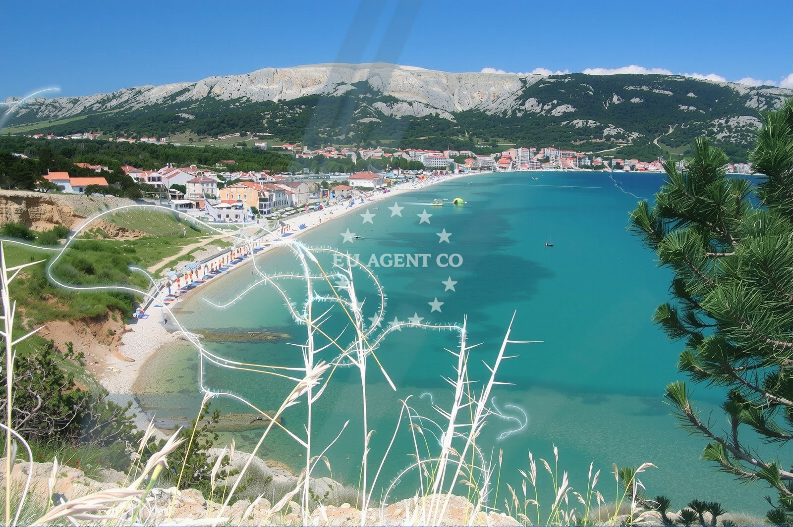 Additional view of Vela beach in Emila Geistlicha 52, Baška
