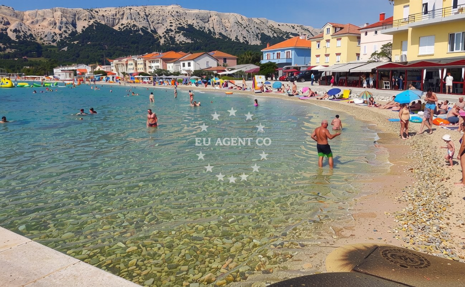 Additional view of Vela beach in Emila Geistlicha 52, Baška