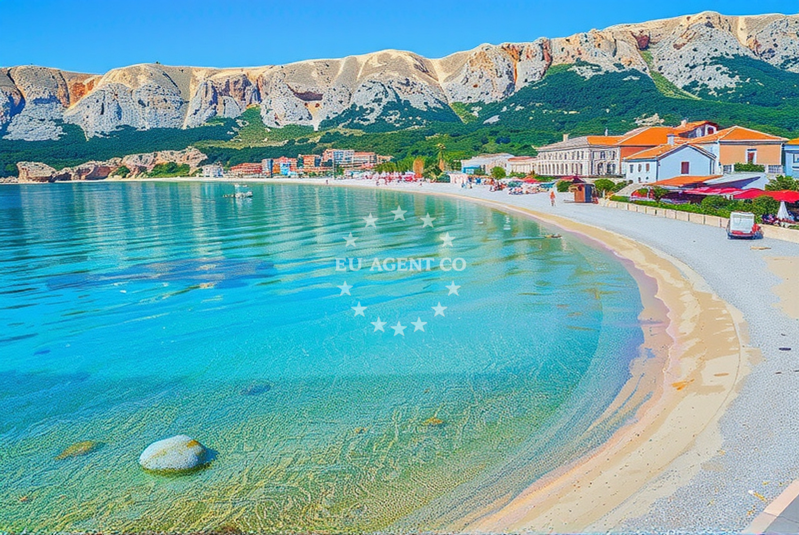 Additional view of Vela beach in Emila Geistlicha 52, Baška