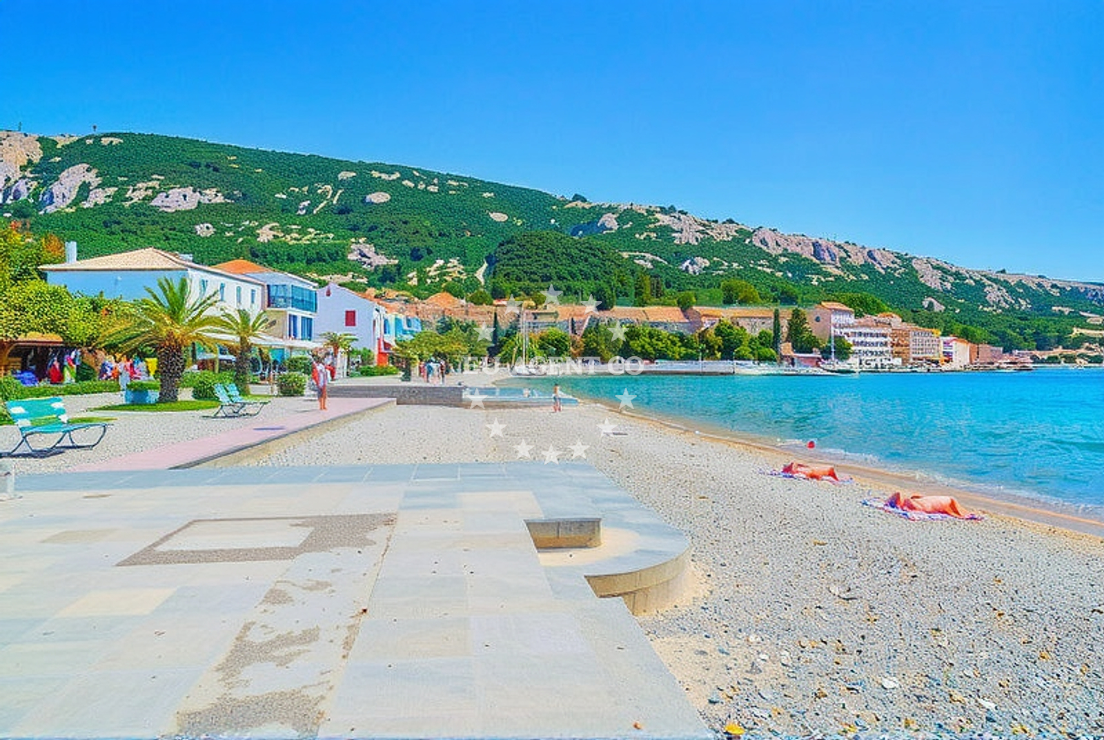 Additional view of Vela beach in Emila Geistlicha 52, Baška