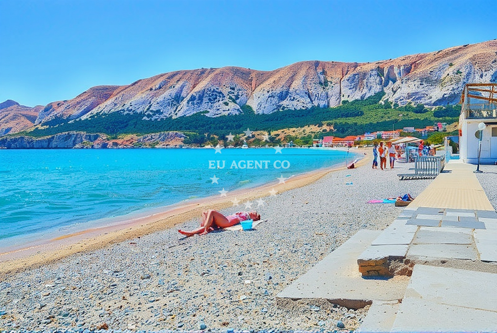 Additional view of Vela beach in Emila Geistlicha 52, Baška