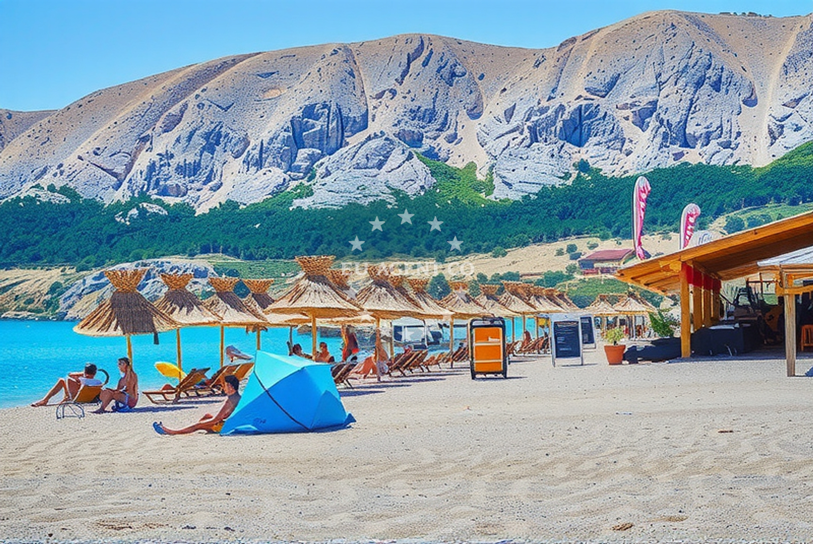 Additional view of Vela beach in Emila Geistlicha 52, Baška