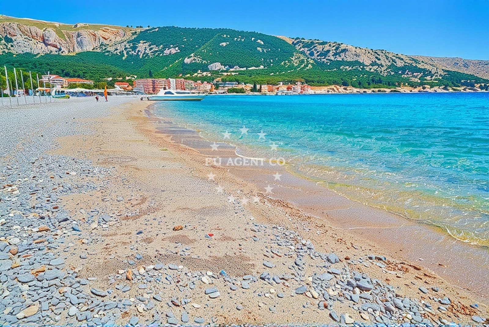 Additional view of Vela beach in Emila Geistlicha 52, Baška