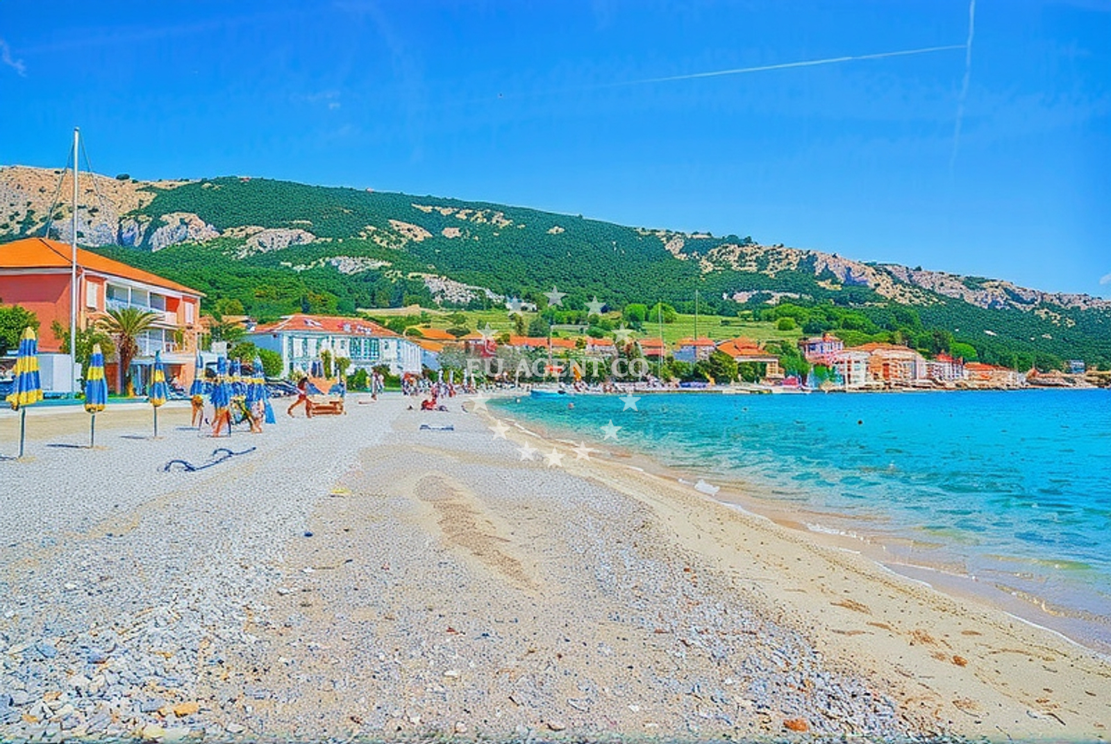 Additional view of Vela beach in Emila Geistlicha 52, Baška