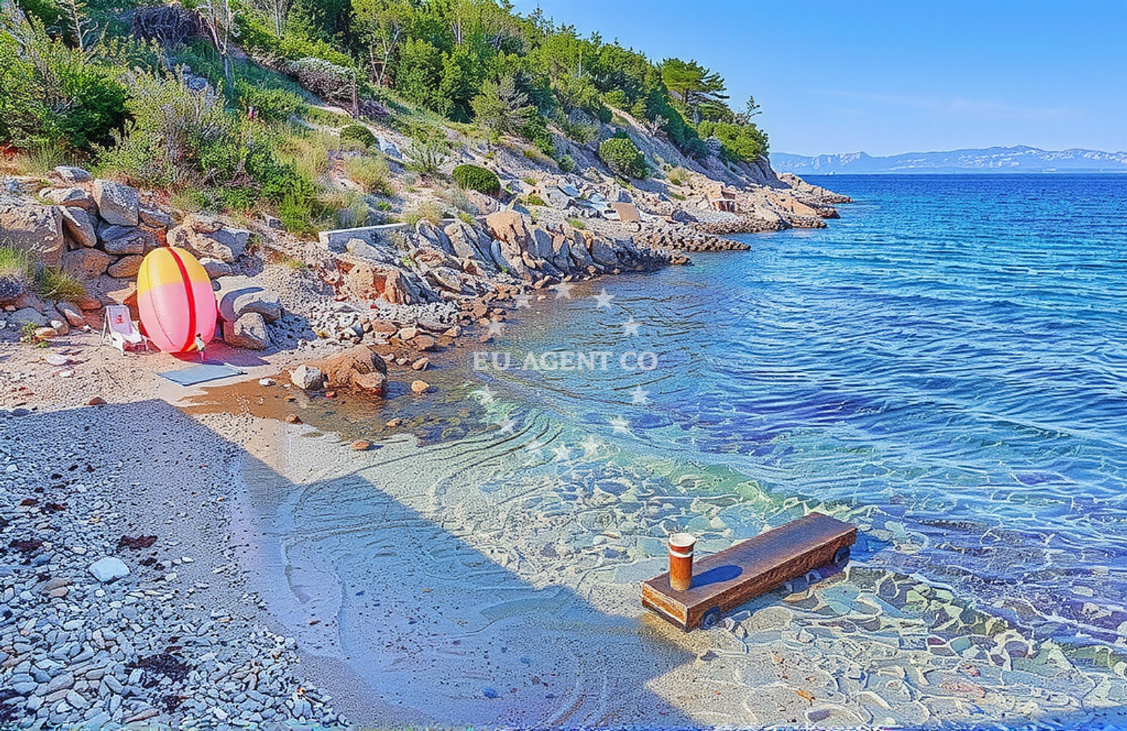 Overview of Vela Borova, Blato (Korčula) in Vela Borova