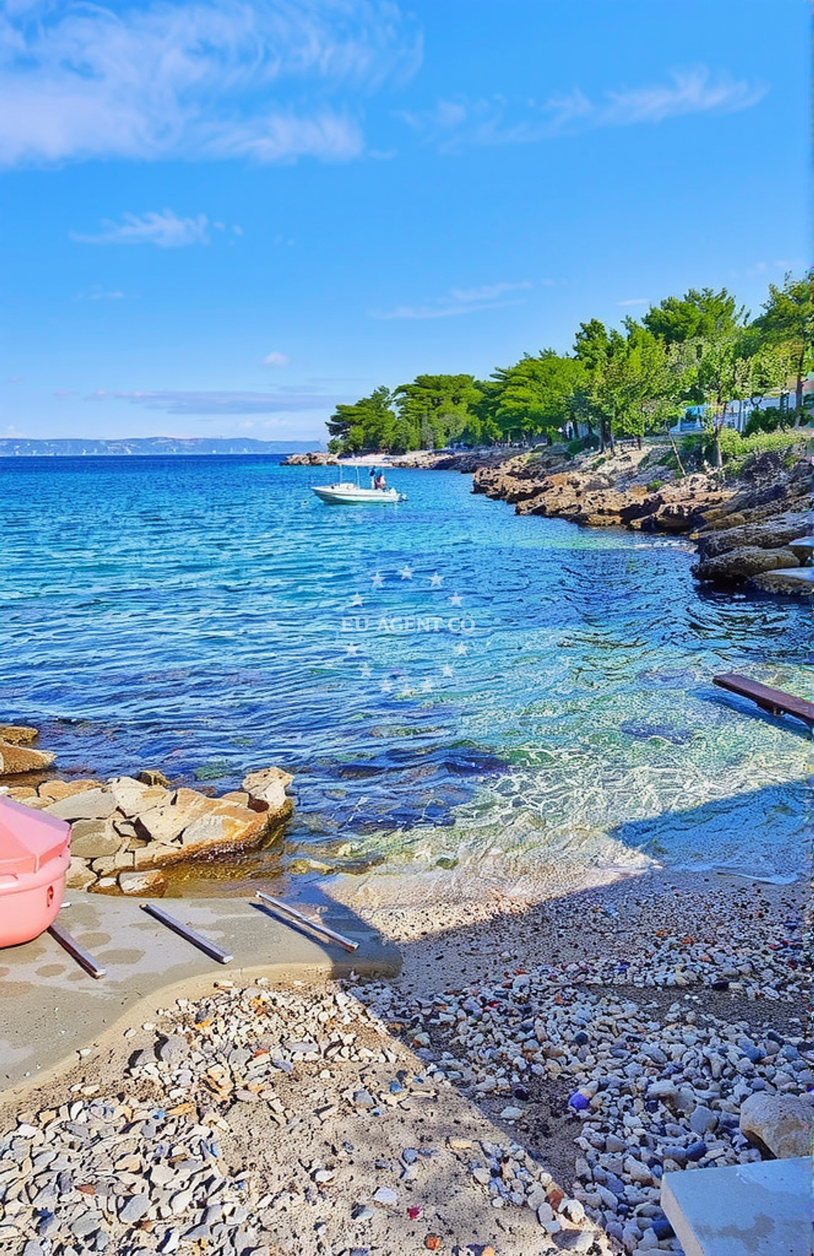 Sea and coastal view of Vela Borova, Blato (Korčula) in Vela Borova