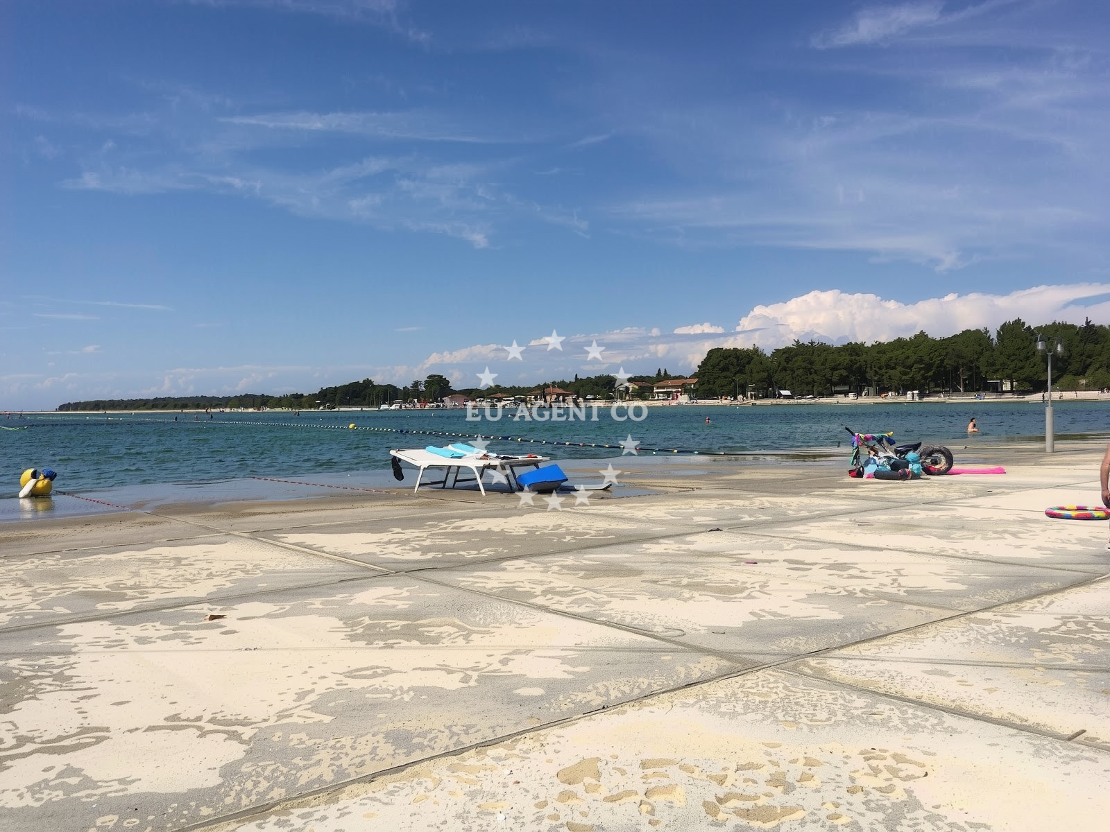 Sea and coastal view of Vela Draga beach