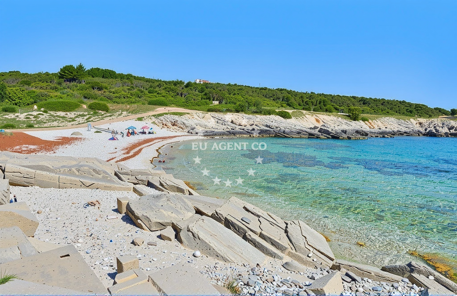 Additional view of Vela Draga beach in palera 11, Ližnjan