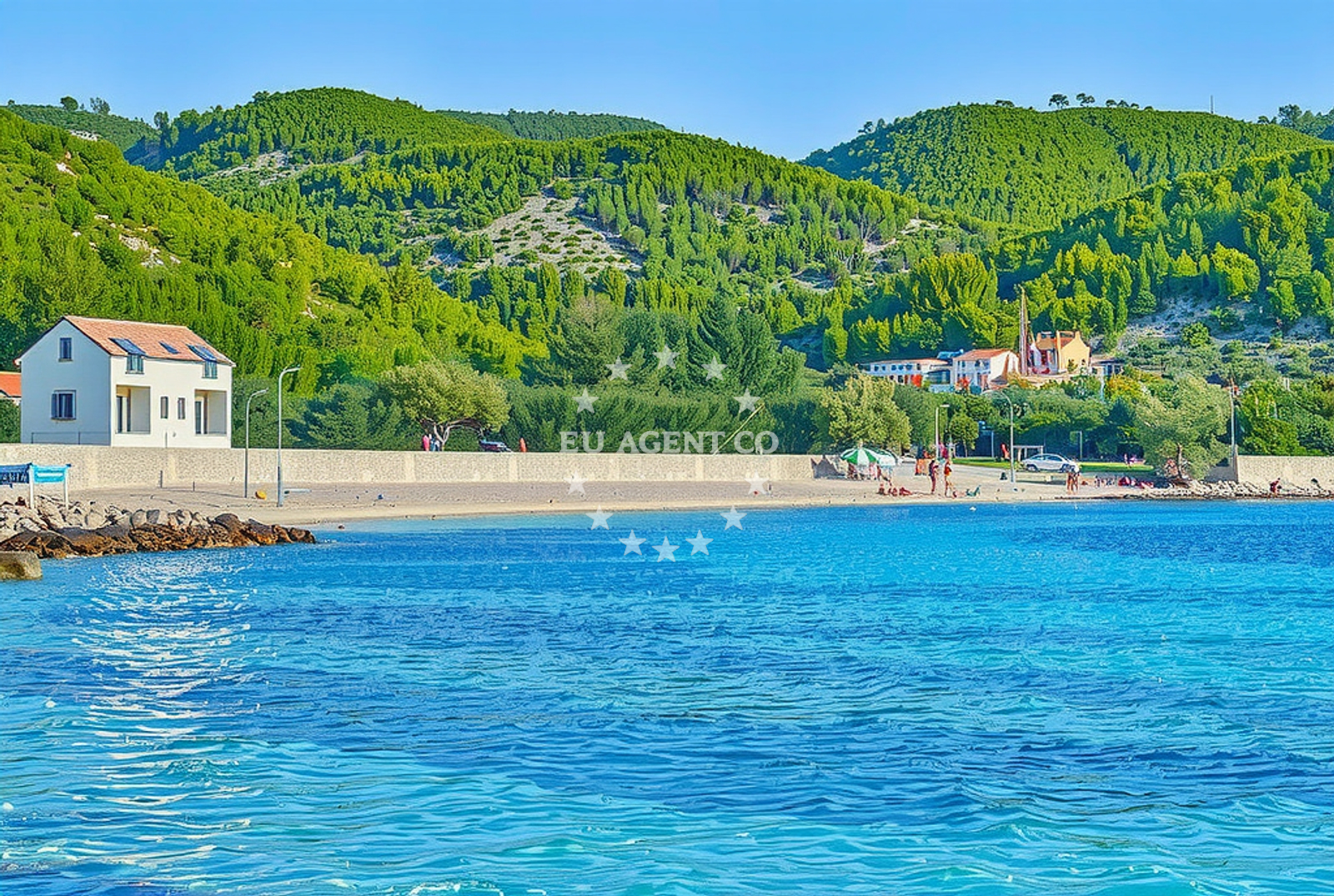 Additional view of Vela Prizba beach in 20217, Blato, Croatia, Prizba
