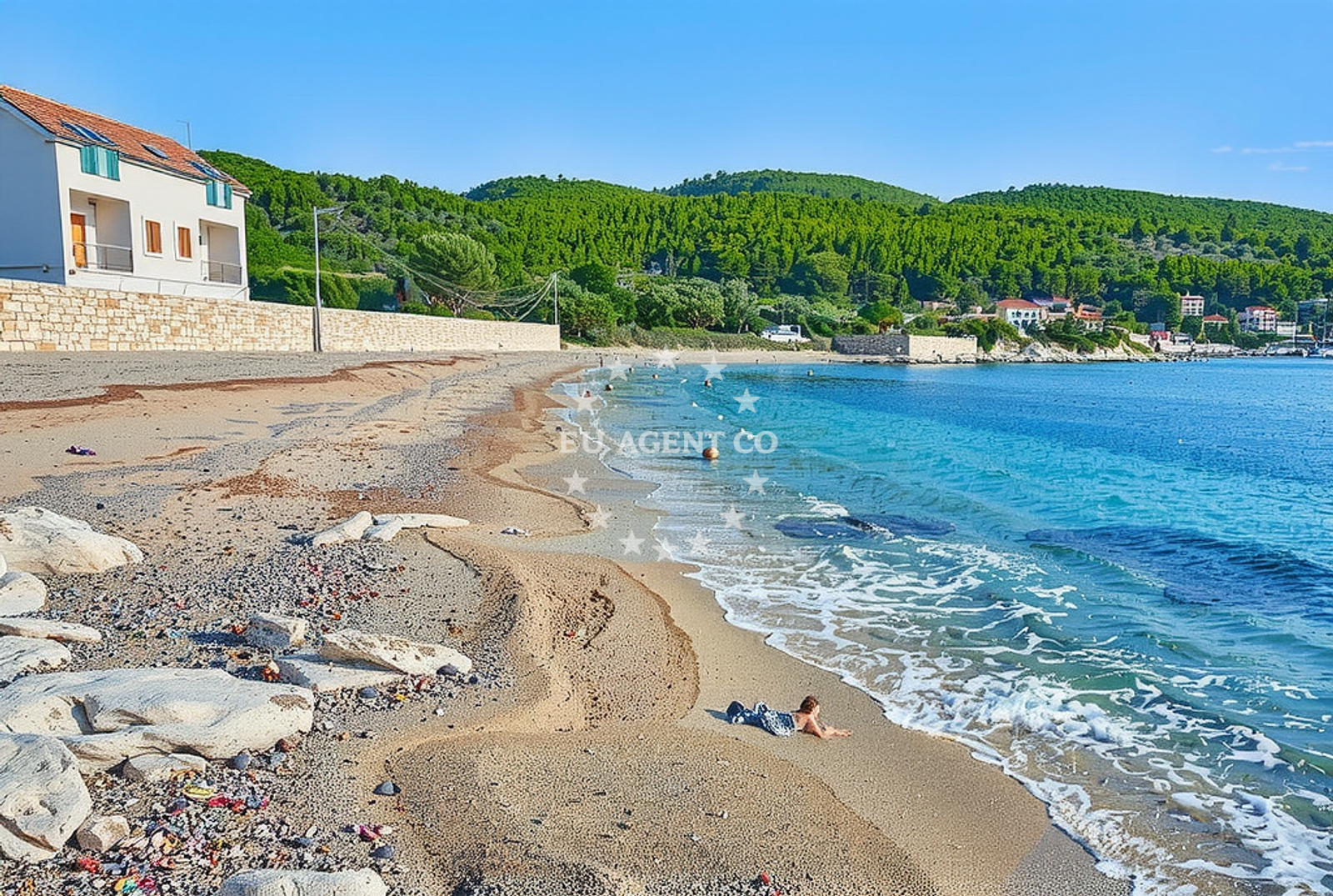 Additional view of Vela Prizba beach in 20217, Blato, Croatia, Prizba