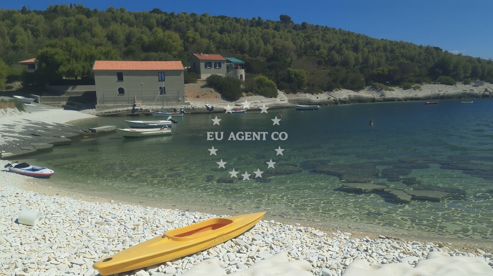 Sea and coastal view of Vela Travna in Žužeca 5, Vis