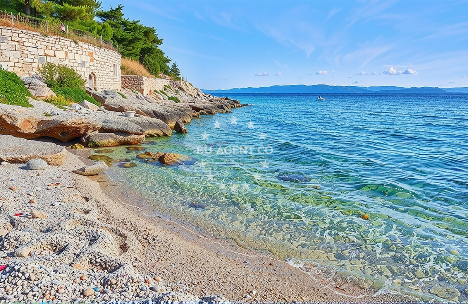 Sea and coastal view of Veli Črvanj, Zastražišće (Hvar) in Veli Črvanj