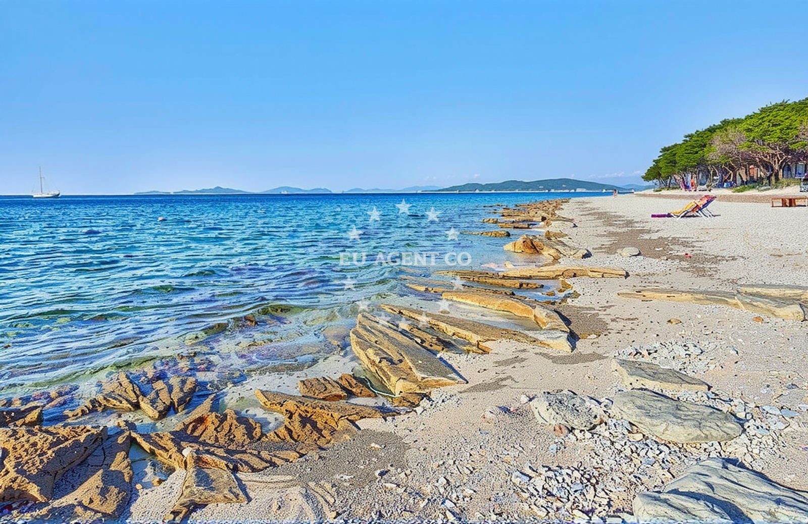 Sea and coastal view of Veli Rat (Dugi otok): beaches and coves (8) in Veli Rat (Dugi otok)