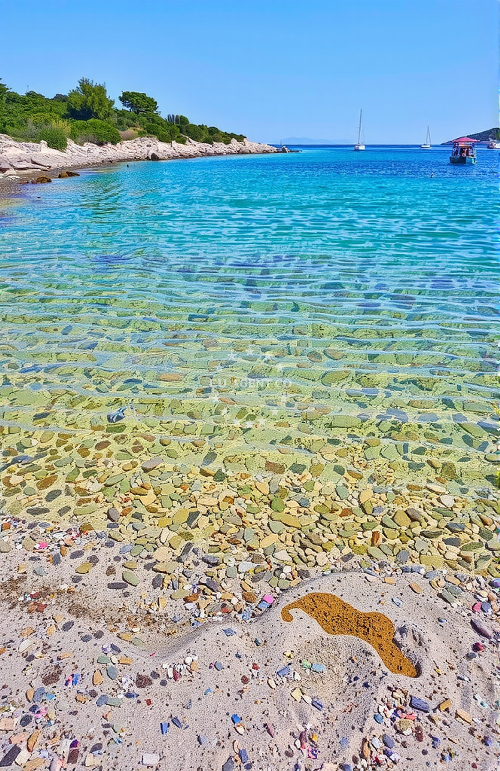 Beach facilities and surroundings at Veli vrh, Žirje (Žirje) in Veli vrh