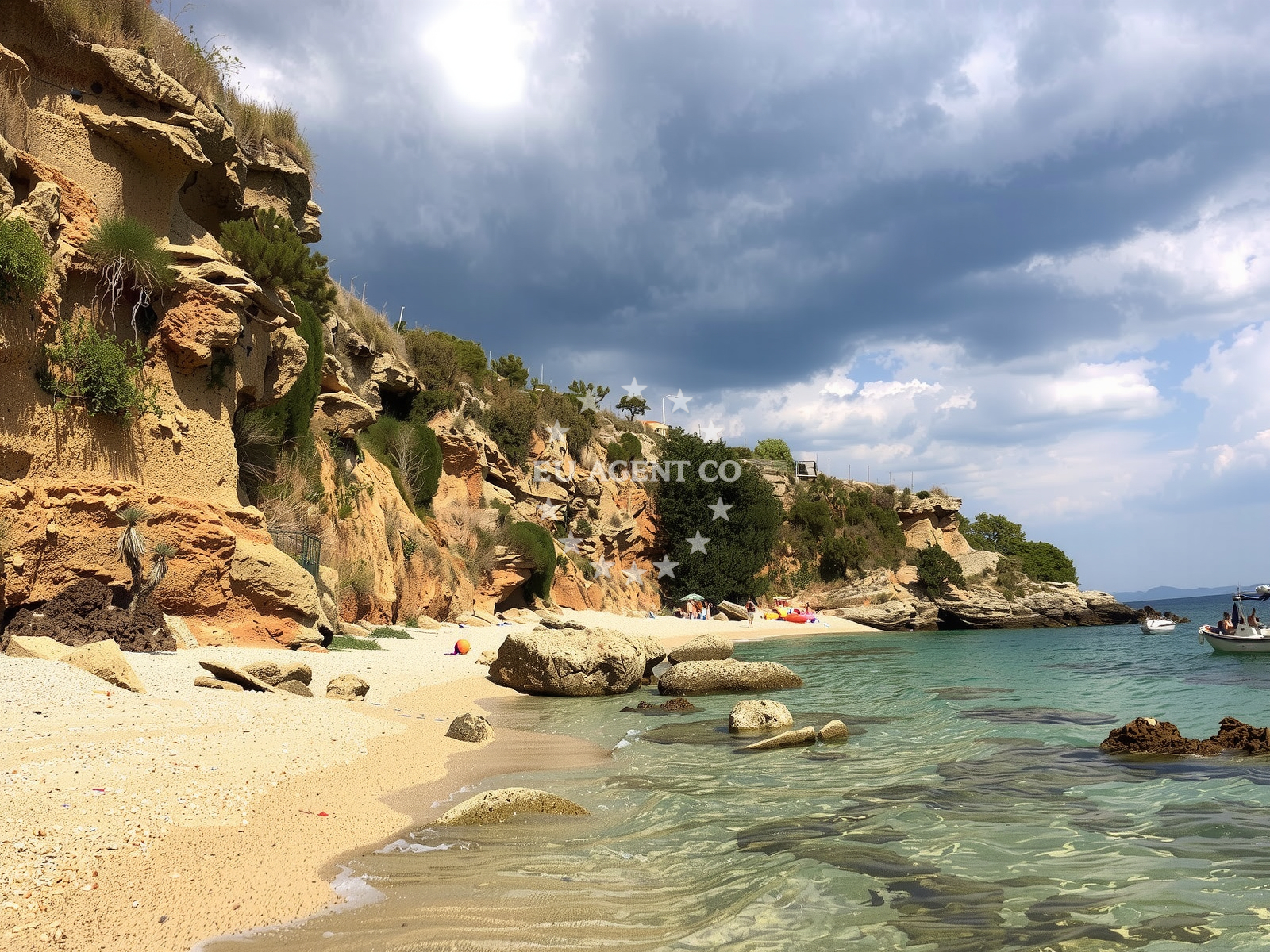 Shoreline and swimming area at Veli Zagradac beach in Murvica - Brač, Murvica