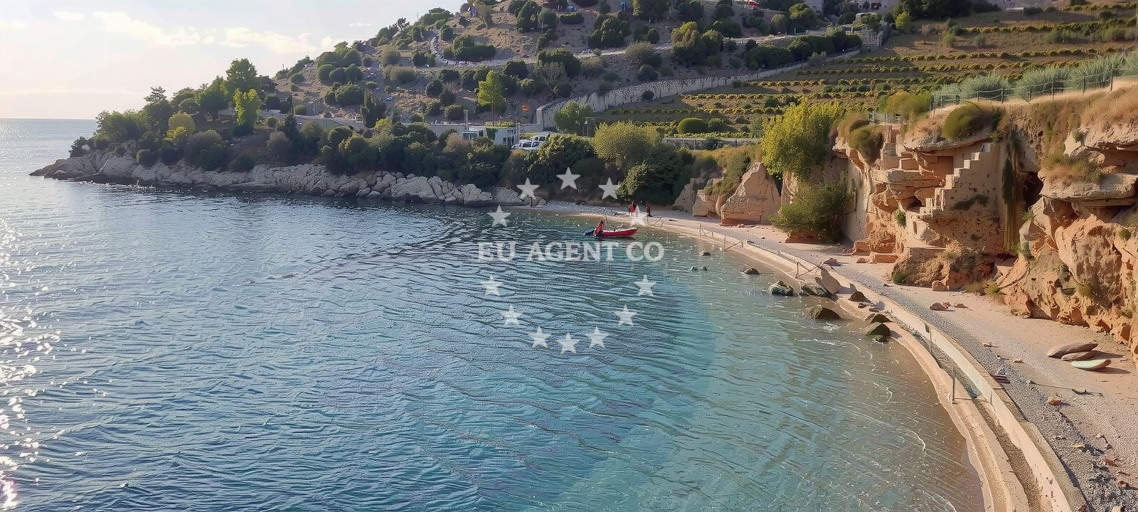 Sea and coastal view of Veli Zagradac beach in Murvica - Brač, Murvica