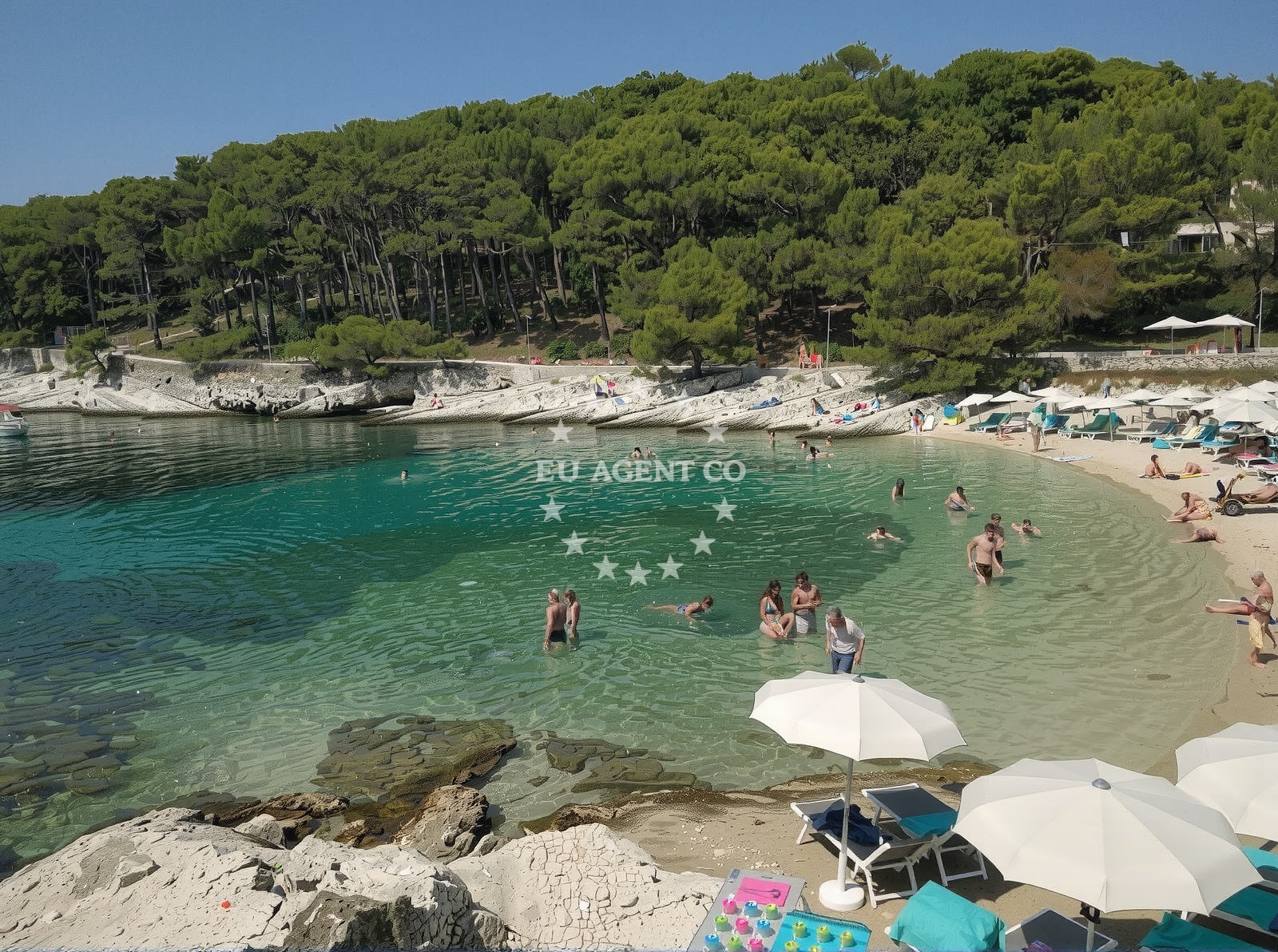 Sea and coastal view of Veli Zal in Suncana Uvala 4, Mali Lošinj