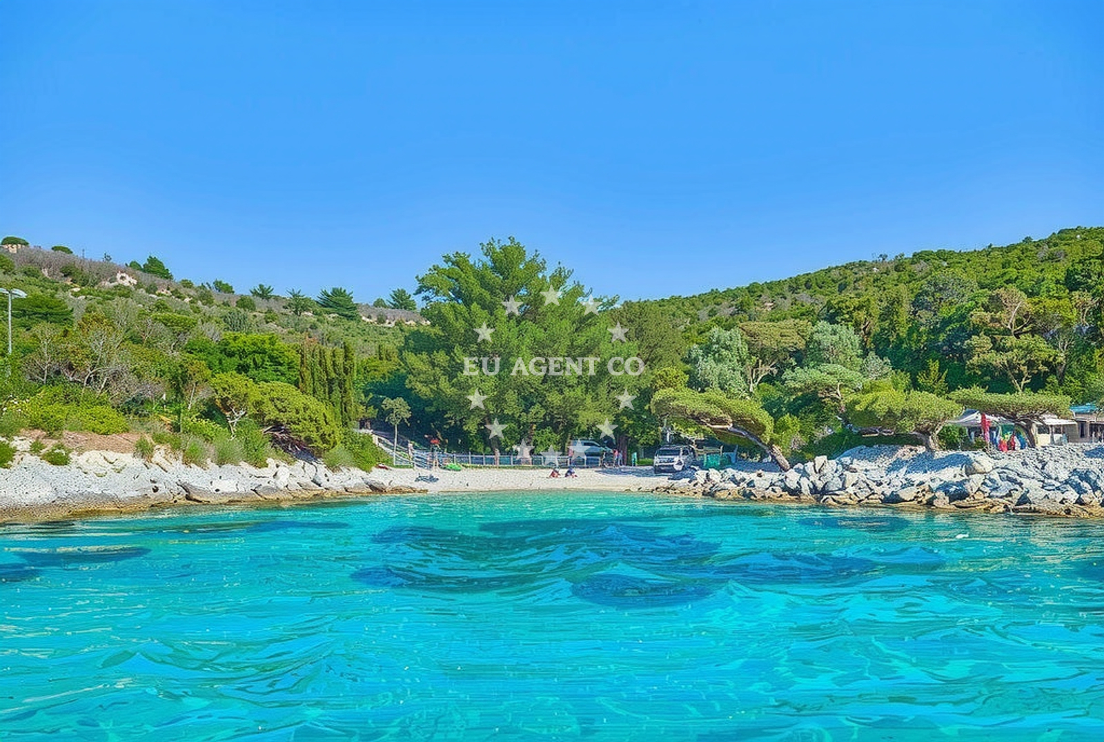 Sea and coastal view of Velika Draga, Ilovik (Mali Lošinj) (Ilovik) in Velika Draga