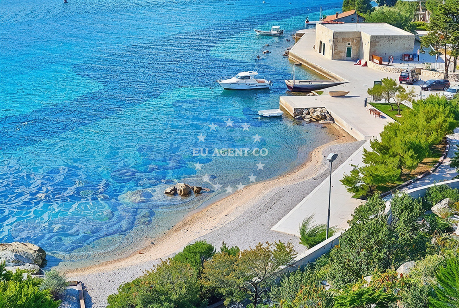 Sea and coastal view of Velika Klačina, Suđurađ (Šipan) in Velika Klačina