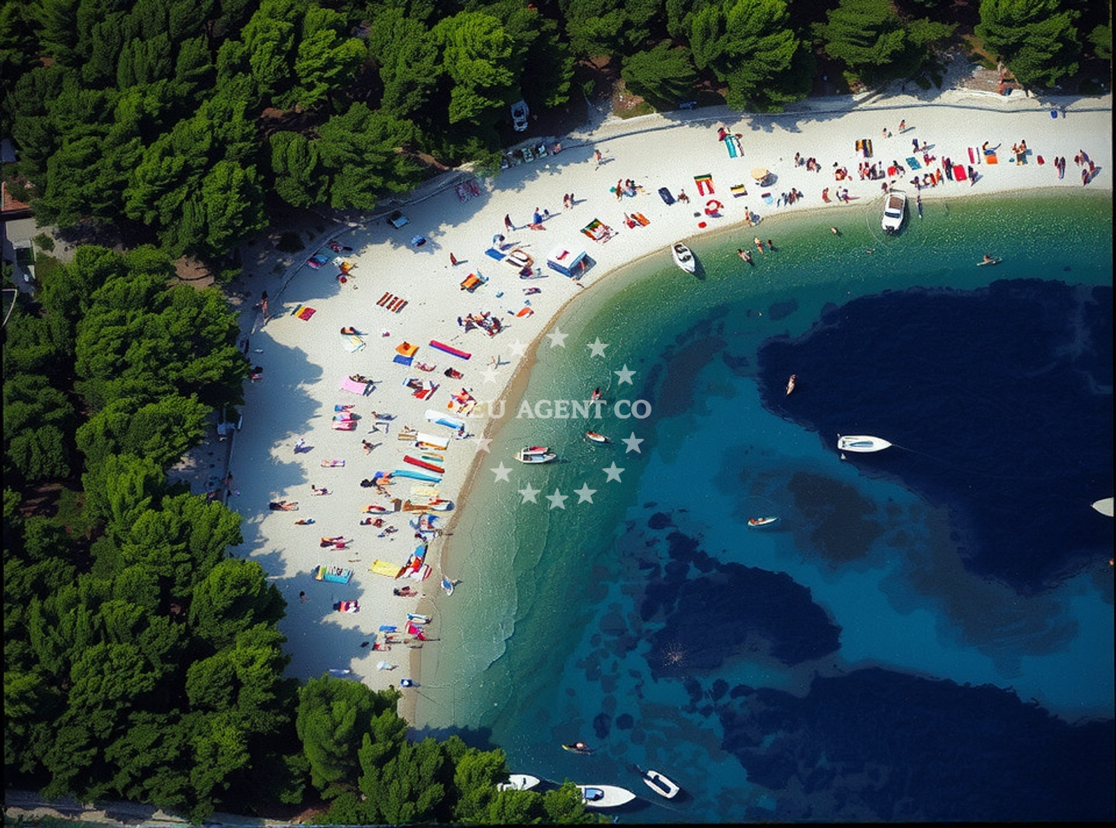 Shoreline and swimming area at Velika Raduca II beach in 14 Ulica Tina Ujevića, Primošten