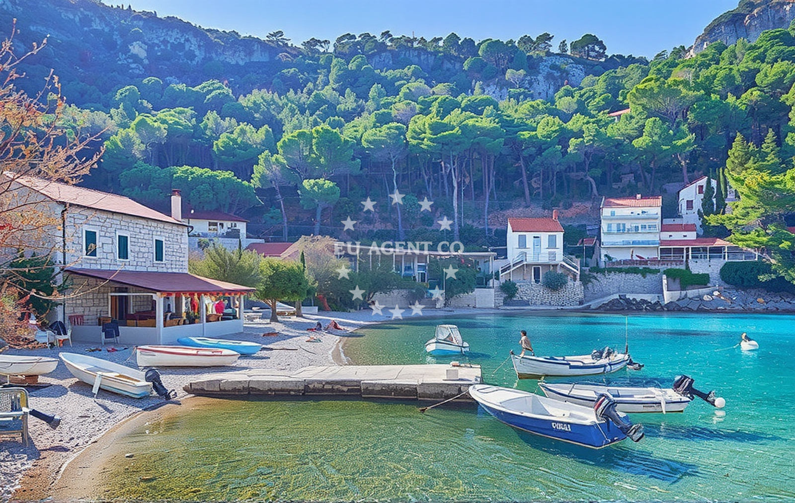 Additional view of Velika Stiniva beach in Uvala Vela Stiniva, Zastražišće