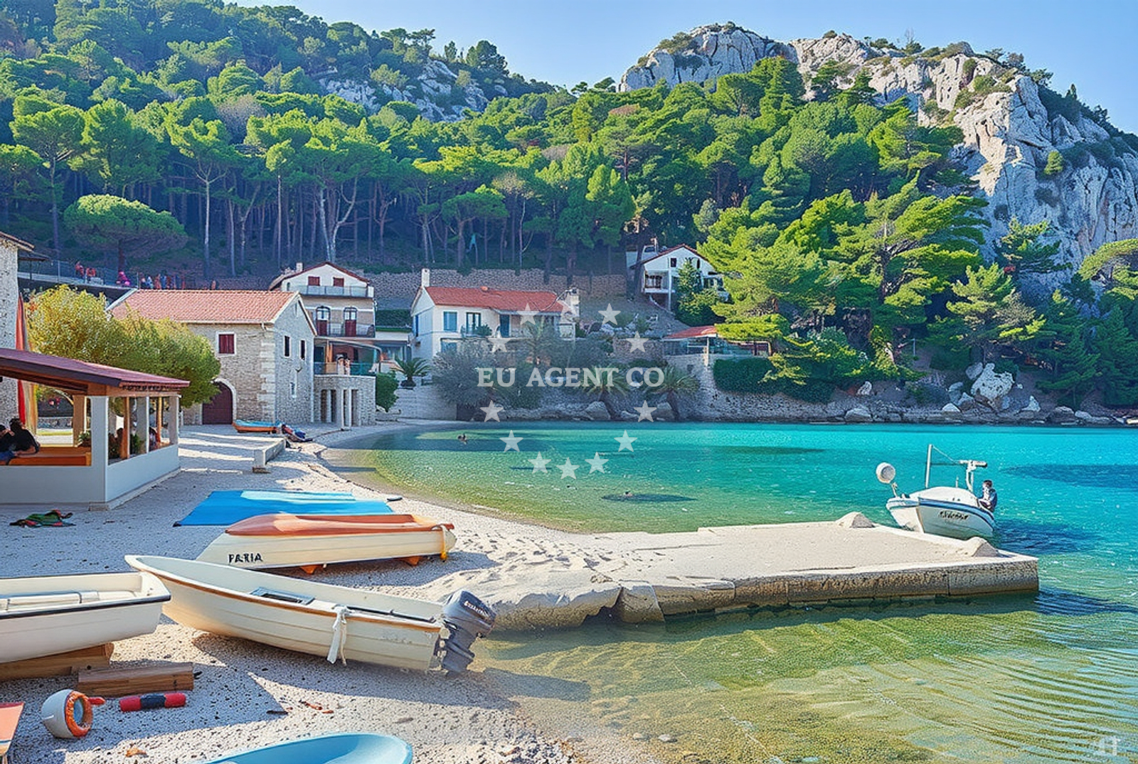 Additional view of Velika Stiniva beach in Uvala Vela Stiniva, Zastražišće