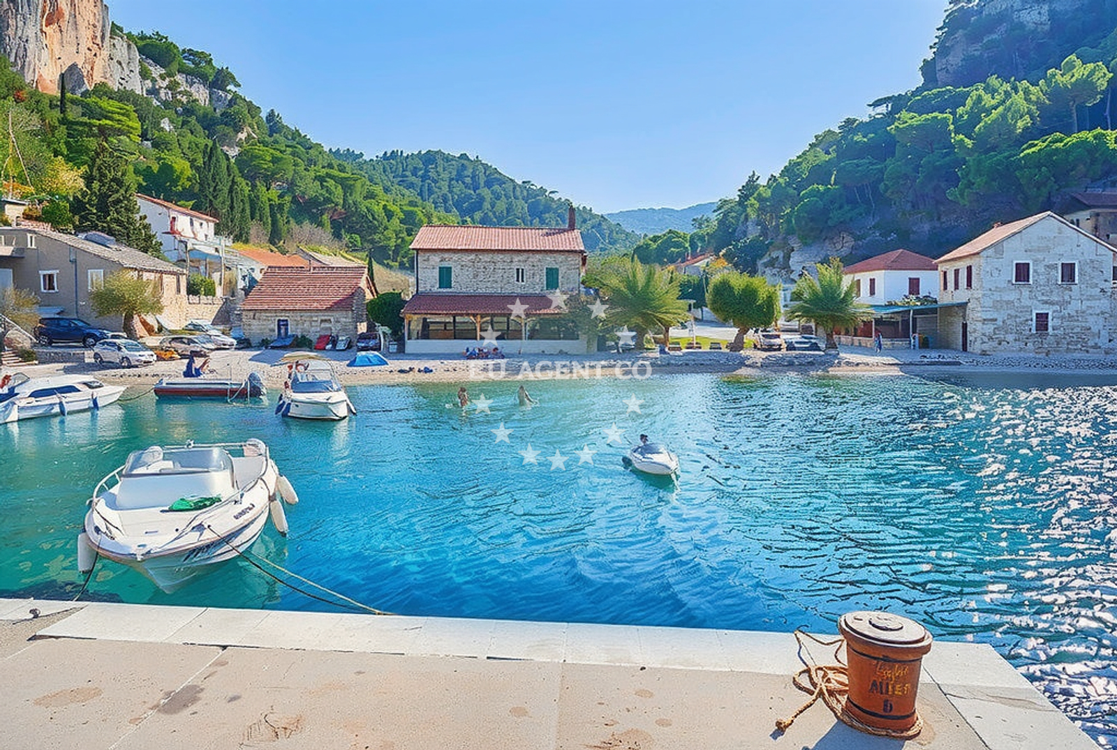Additional view of Velika Stiniva beach in Uvala Vela Stiniva, Zastražišće